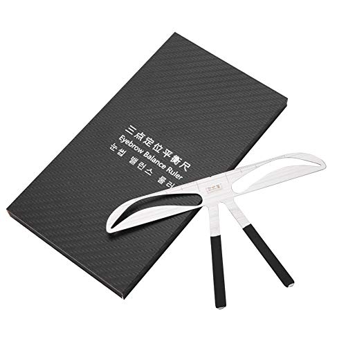 **Professional Eyebrow Measurement Ruler & Tattoo Eyebrow Stencil Kit - 8 Types for Perfect Symmetry (Gold Ratio) - Ideal for DIY & Permanent Makeup Artists - Salon, Beauty Studio & Home Use**