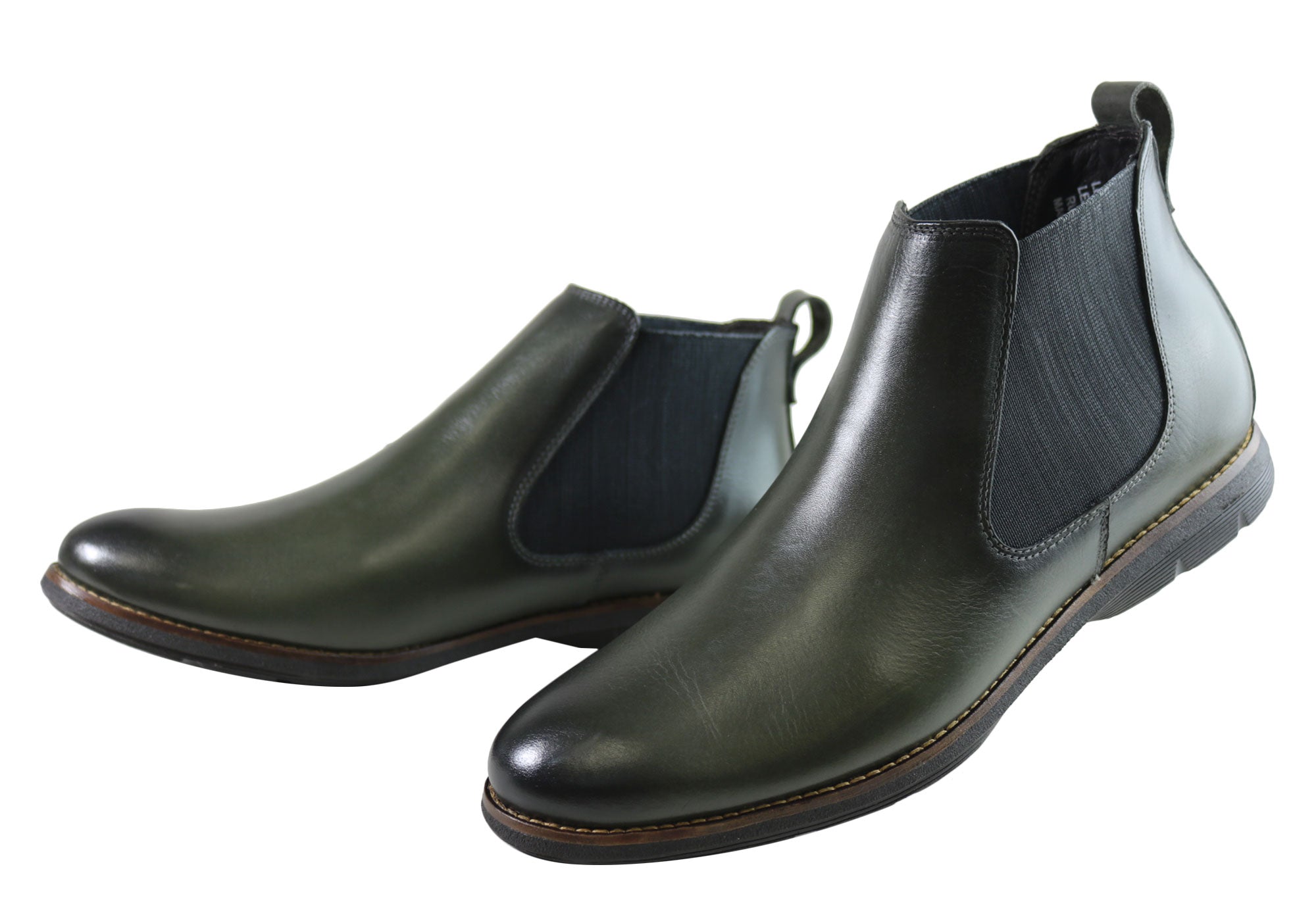 Savelli Hans Men's Comfort Leather Chelsea Dress Boots - Made in Brazil - Perfect for Office, Casual & Formal Occasions