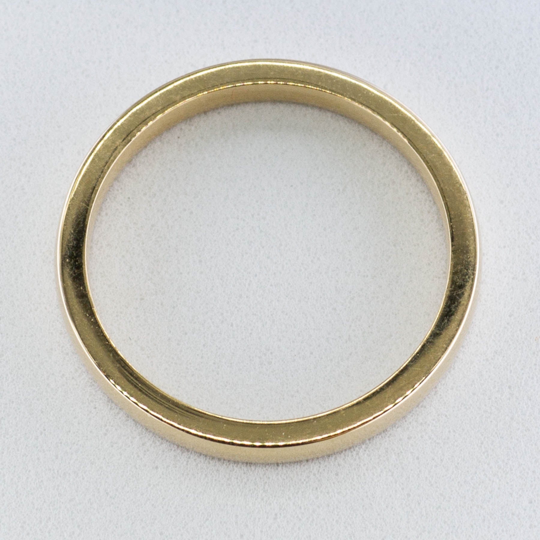 10K Yellow Gold Dainty Band Ring - 2mm Thin Wedding Band for Women, Stackable Minimalist Ring for Everyday Wear, Anniversary Gift & Bridal Jewelry