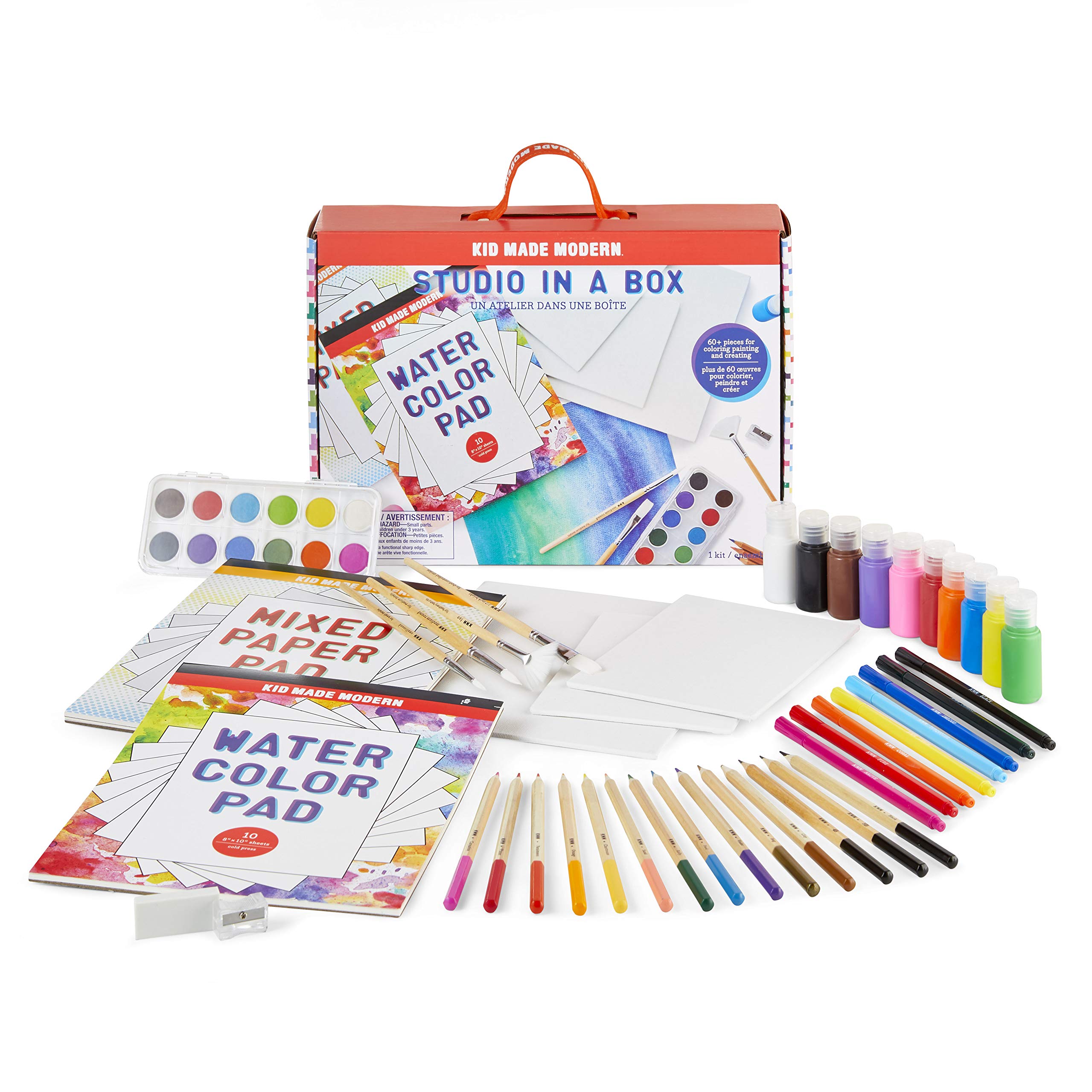 Kid Made Modern - Creative Art Studio in a Box for Kids | DIY Craft Kit with Art Supplies | Perfect for Home, Classroom & Birthday Party Activities