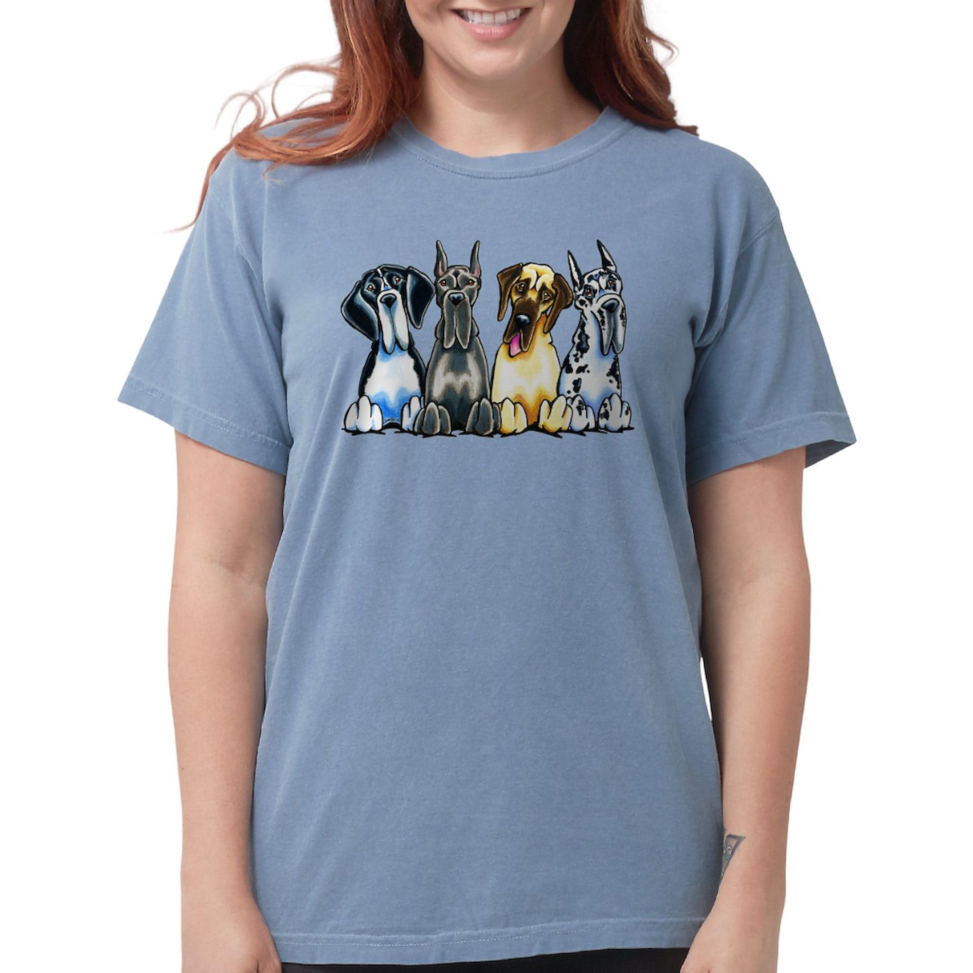 4 Great Danes Graphic T-Shirt for Women - Soft Comfort Colors Tee - Perfect for Dog Lovers & Casual Wear