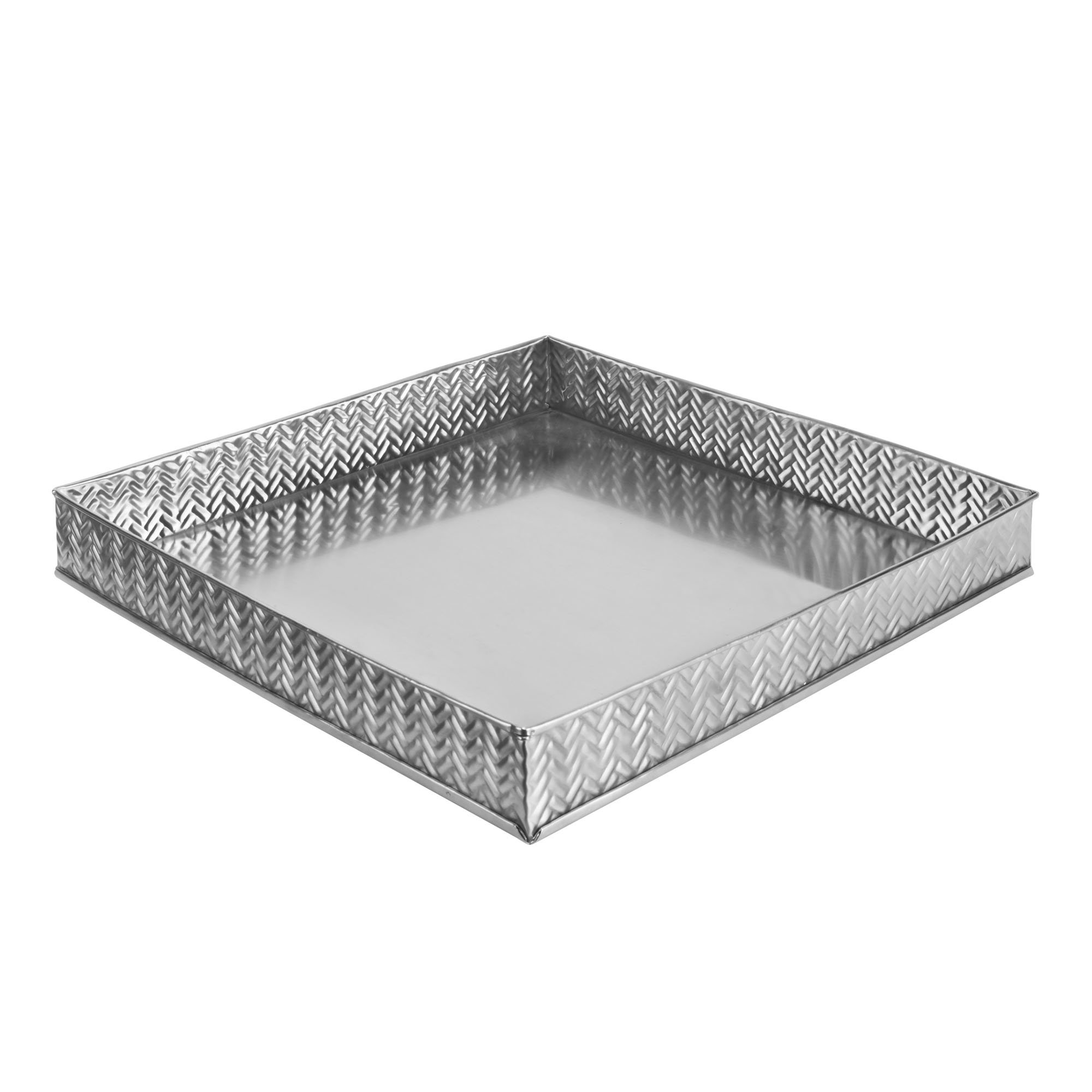 Stainless Steel Square Tray for Serving & Decor