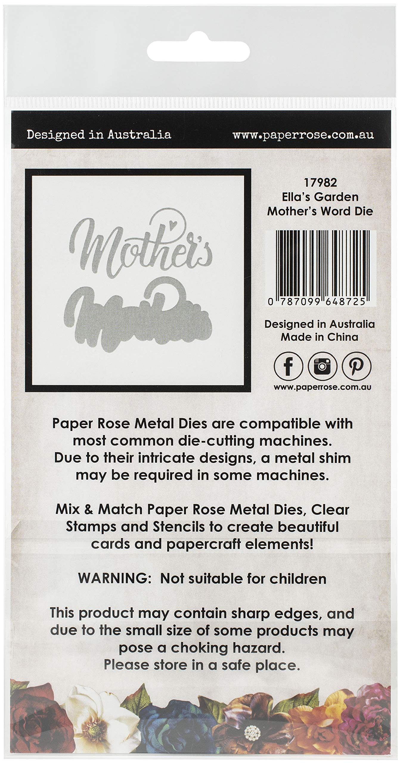 3PL Paper Rose Dies - Layered Word for Mother's Day Crafts