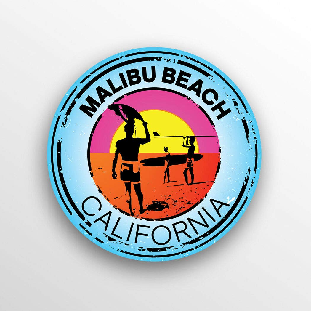 California Malibu Beach Magnet - Waterproof 5