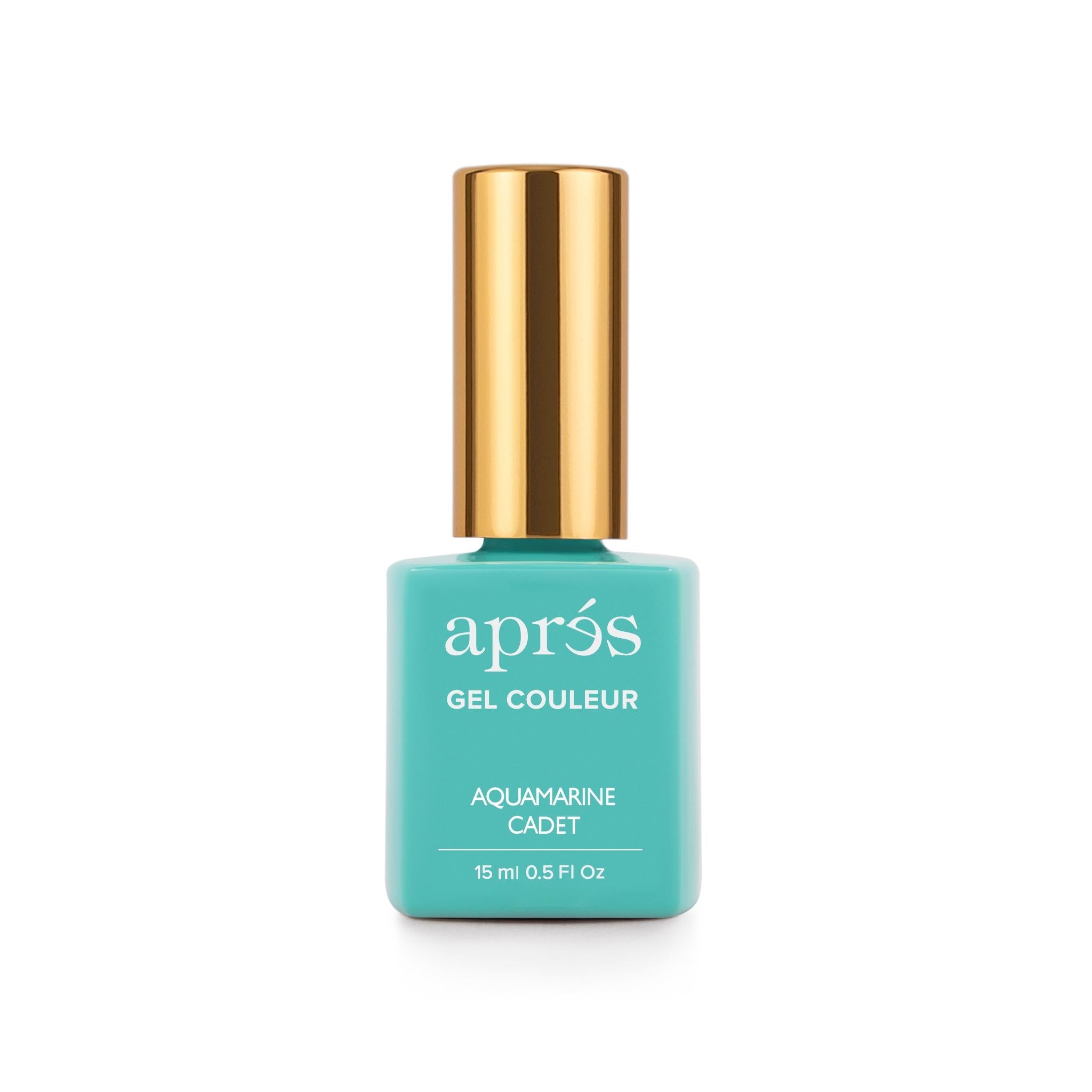 Apres Gel X Nail Polish - Aquamarine Cadet Blue | Long-Lasting Soak Off Gel Manicure for Salon & Home Use | Perfect for Summer Nails, Bridal Parties & Special Occasions