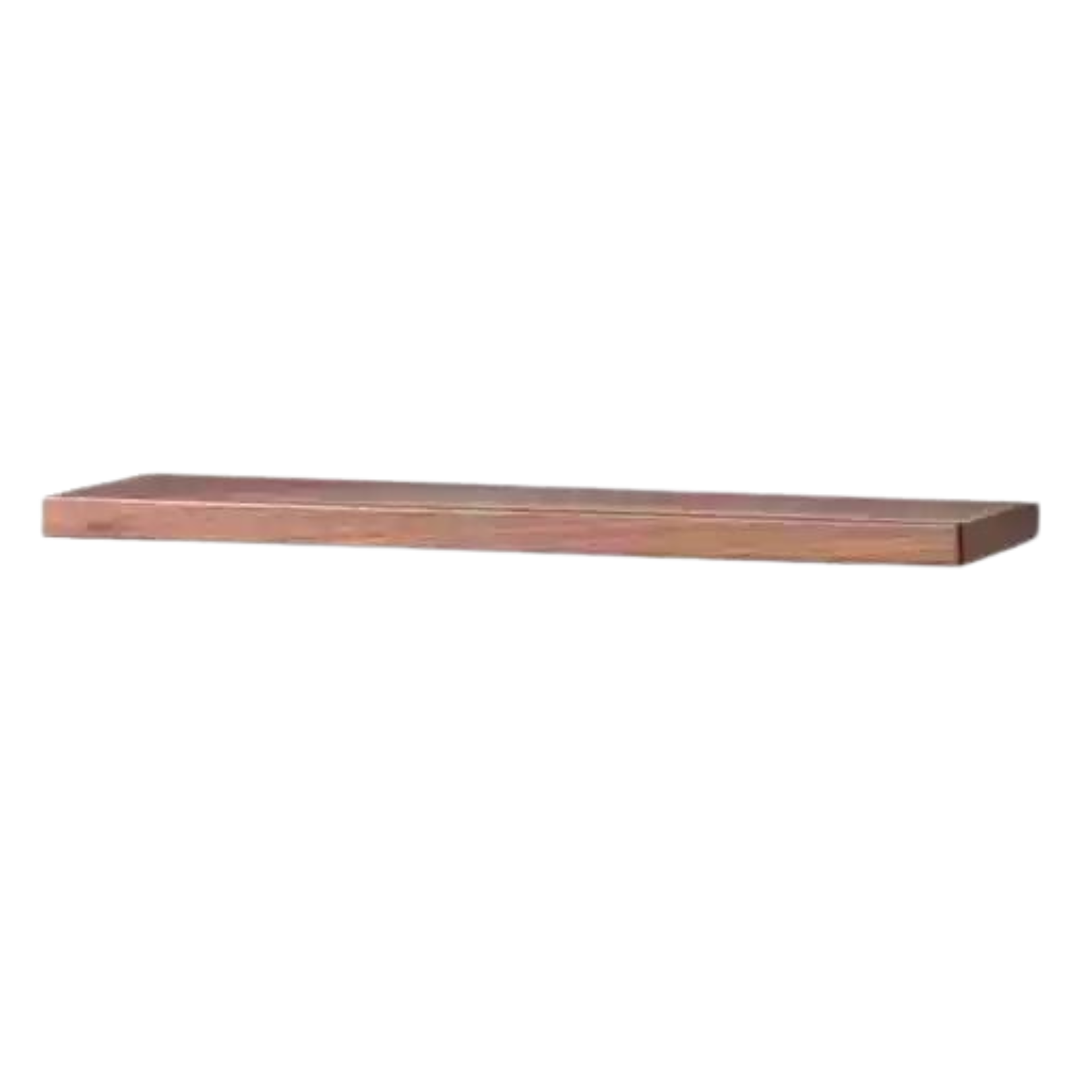35.4x5.9x0.7 inch / 90x15x2 cm / Rich Dark Walnut color / Black walnut straight-shaped storage rack