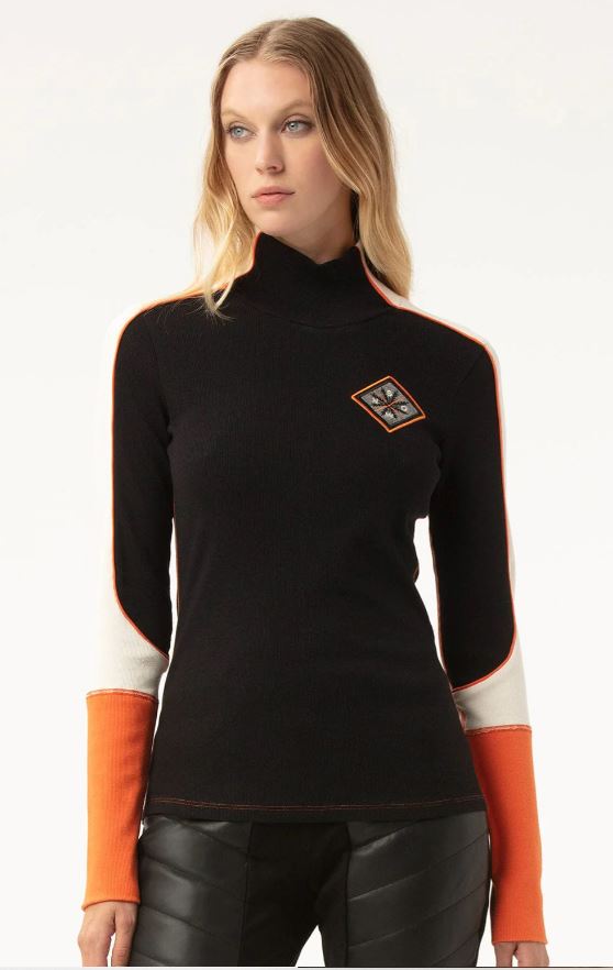 Alp N Rock Teya Mock Neck Sweater - Women's Black Knit Pullover for Fall & Winter | Cozy Casual Wear, Office Outfits, and Layering Essentials