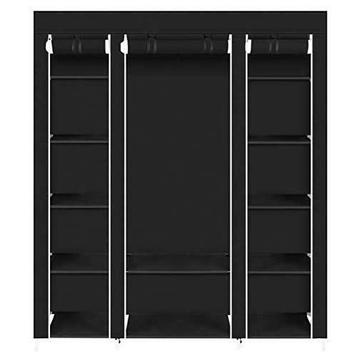 XDE 69 Portable Clothes Closet Wardrobe Storage Organizer - Heavy Duty Durable Foldable Closet for Bedroom, Bathroom, Garage & Closet Organization - Perfect for Clothes, Shoes, Toys & Tool Storage