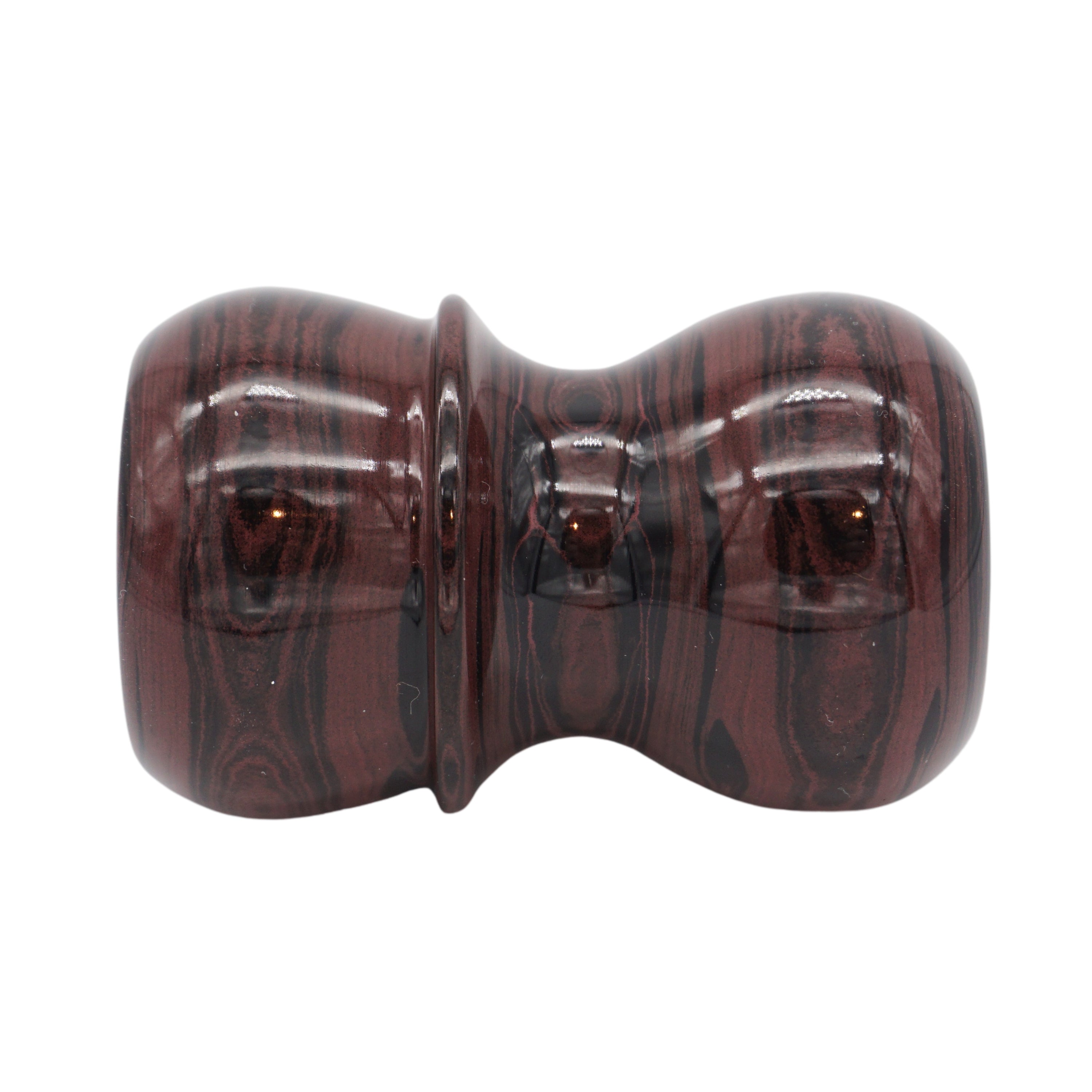 Premium Handmade Raspberry Ebonite Shaving Brush Handle - Fits 24mm & 26mm Knots - Luxury Wet Shaving & Grooming Essential for Men's Skincare Routine