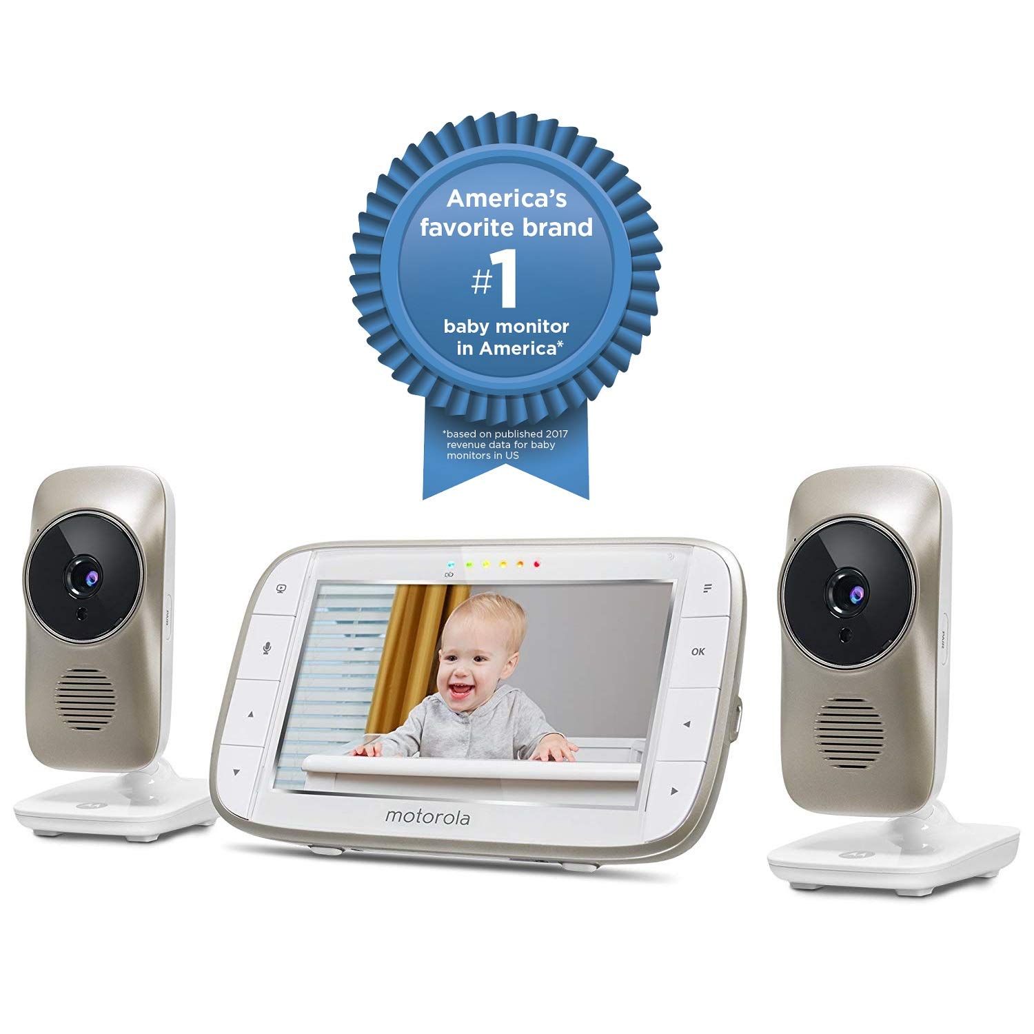 Motorola Wi-Fi Baby Monitor MBP845-2Connect for Home Security