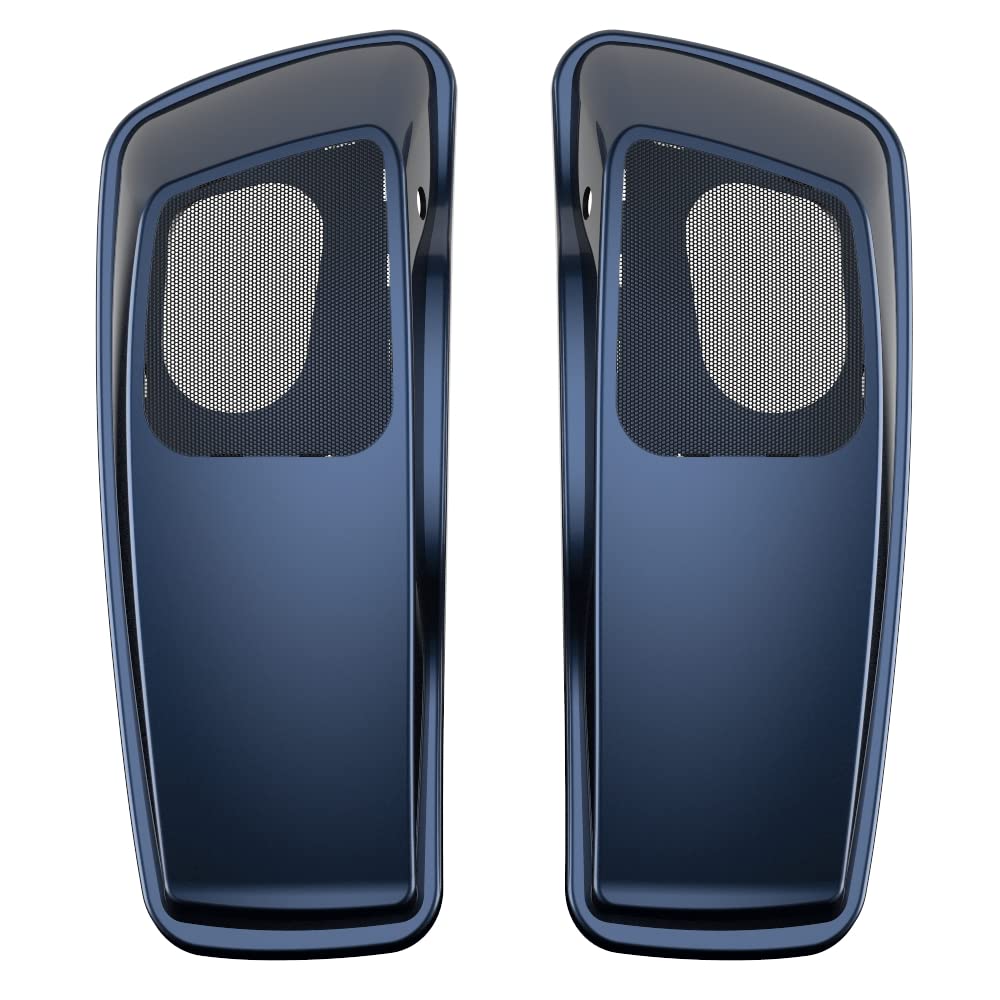 Color Matched 6X9 Saddlebag Speaker Lids for 2014+ Harley Davidson Touring Bikes - Premium Audio Upgrade for Road Trips & Cruising