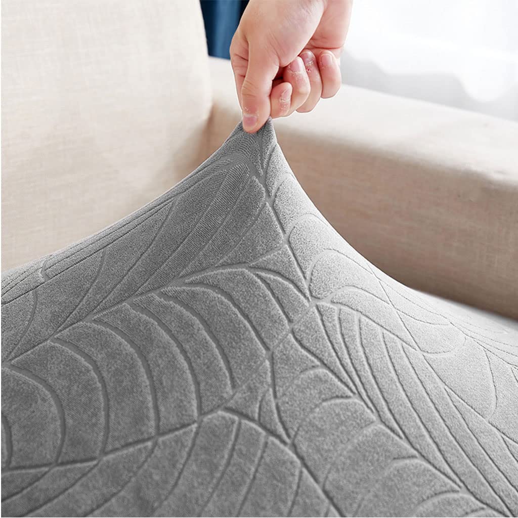 Waterproof Stretch Sofa Slipcover for L-Shaped Couches - 3-Piece Cushion Cover Set, Dog & Pet Furniture Protector (Coffee Color) - Perfect for Living Rooms, Family Rooms & Pet-Friendly Homes