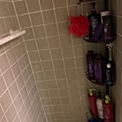 **Bronze Shower Caddy Organizer with 4 Storage Baskets, Hooks, Razor Holder & Washcloth Bar – Space-Saving Tension Pole Corner Shelf for Bathroom, Shower & Bathtub Storage**