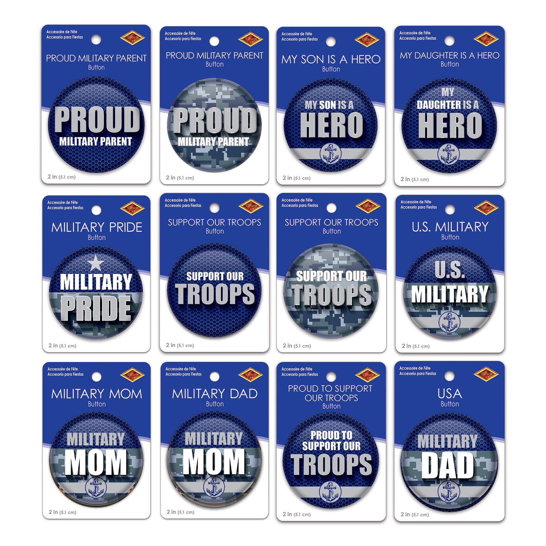 108-Piece Navy Military Appreciation Party Decorations Set - Patriotic Tableware & Party Supplies for Veterans Day, Memorial Day & Military Themed Events