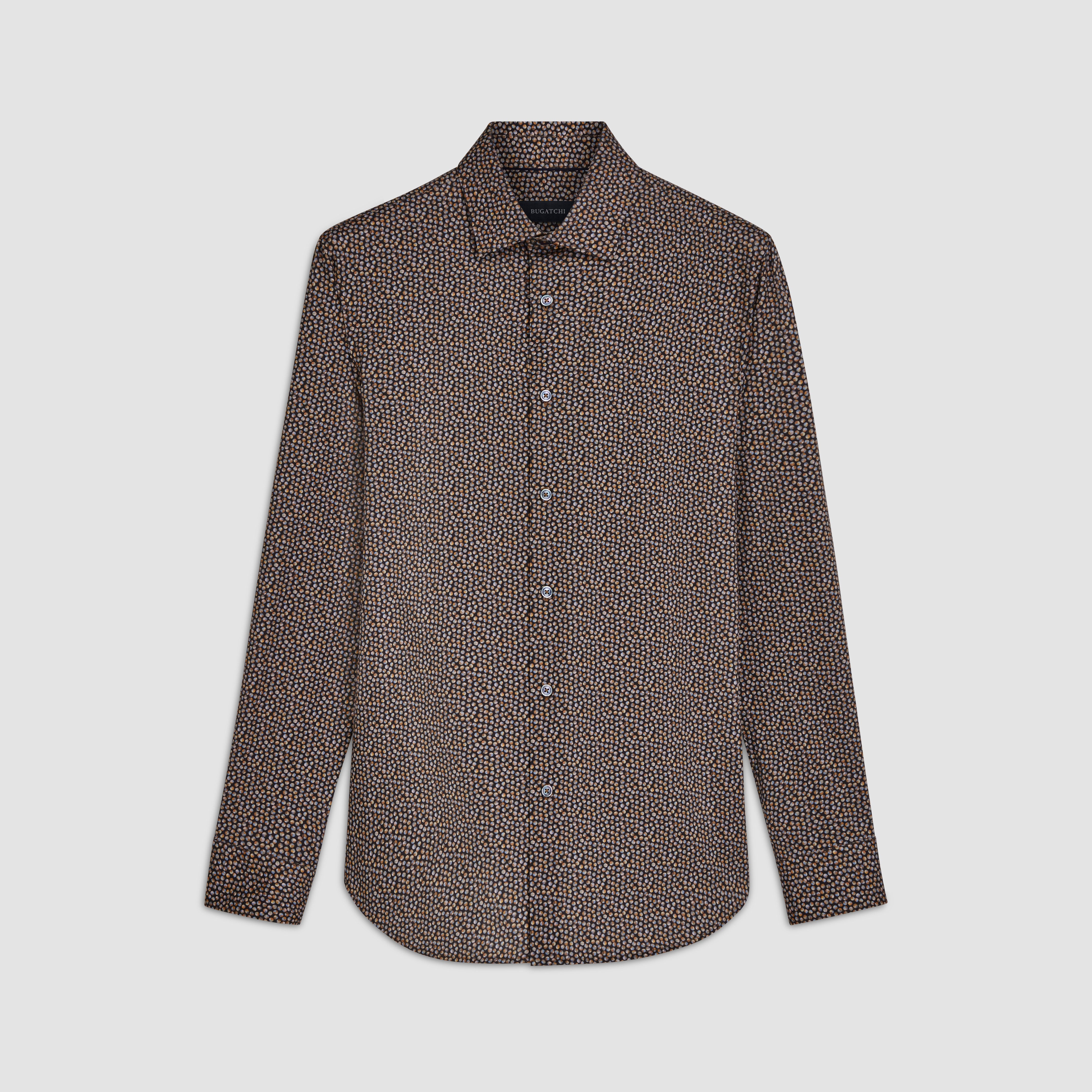 James Coin Dots OoohCotton Shirt - Soft & Stylish Men's Casual Button Down Shirt for Work, Date Night & Weekend Outings