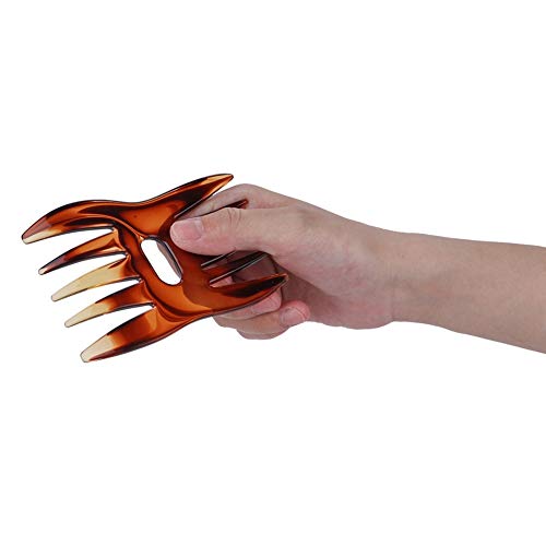 Wear-Resistant Anti-Static Hair Comb for Salon & Home Use - Dual-Sided Curved Teeth Resin Comb for Smooth Styling | Perfect for Professional Stylists & Daily Hair Care