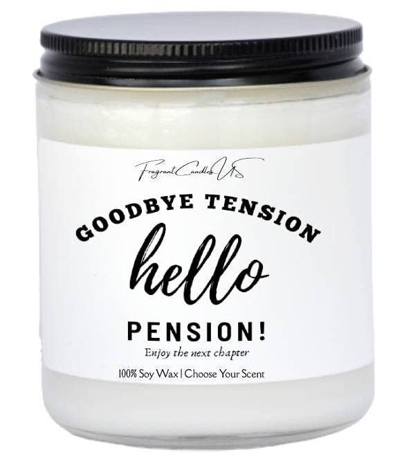 Funny Retirement Gifts for Men & Women - Best Retirement Gift Ideas for Dad, Coworker - 'Goodbye Tension, Hello Pension' Mug, Shirt & Novelty Items - Perfect for Retirement Parties & Farewell Celebrations