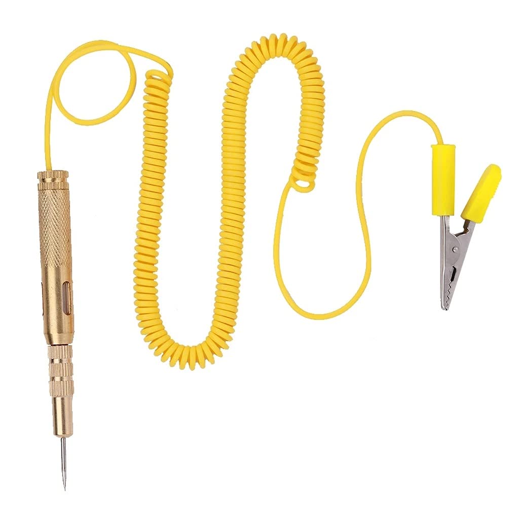 WDBBY 1Set Car Circuit Tester - 6V 12V 24V DC Voltage Tester Pen for Auto Vehicle Electrical System Testing - Perfect for Diagnosing Car Battery, Fuses & Wiring Issues