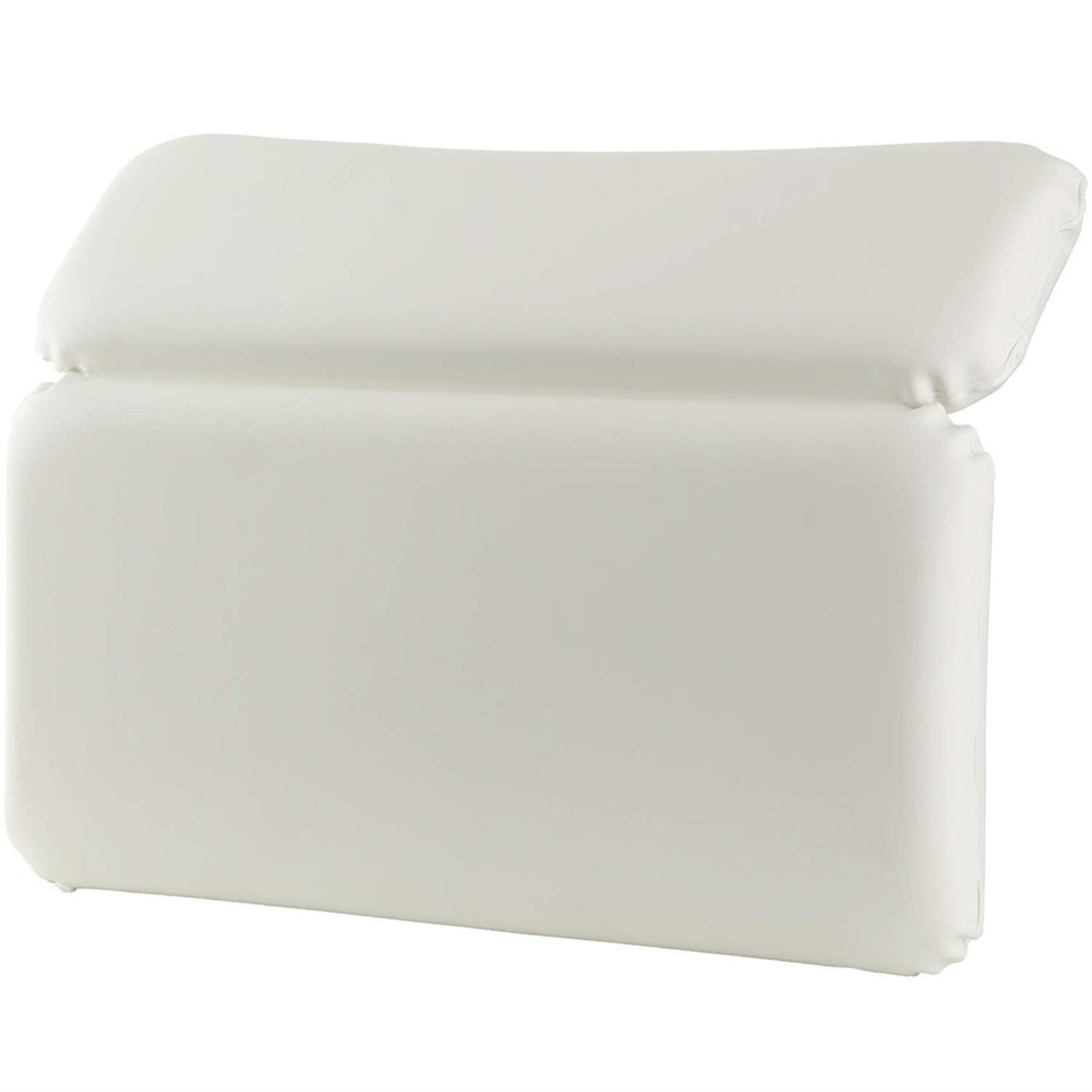 WUCHENG Spa Non-Slip Cushioned Bathtub Pillow with Suction Cups - Ergonomic Head & Neck Support for Relaxing Baths - Perfect for Spa, Bathroom & Home Relaxation (White)