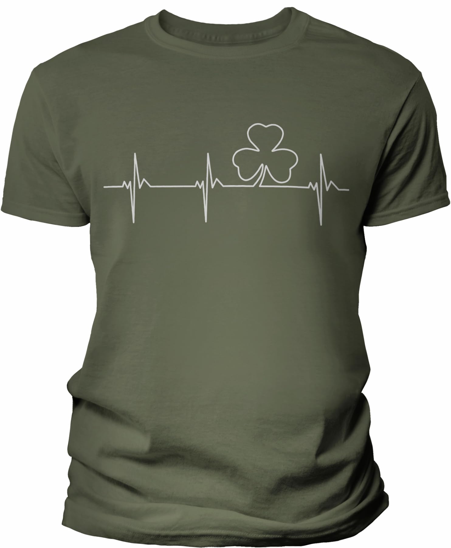 Authentic Irish Heartbeat T-Shirt - St Patrick's Day Apparel for Men & Women | Celebrate Irish Pride with Stylish Casual Wear
