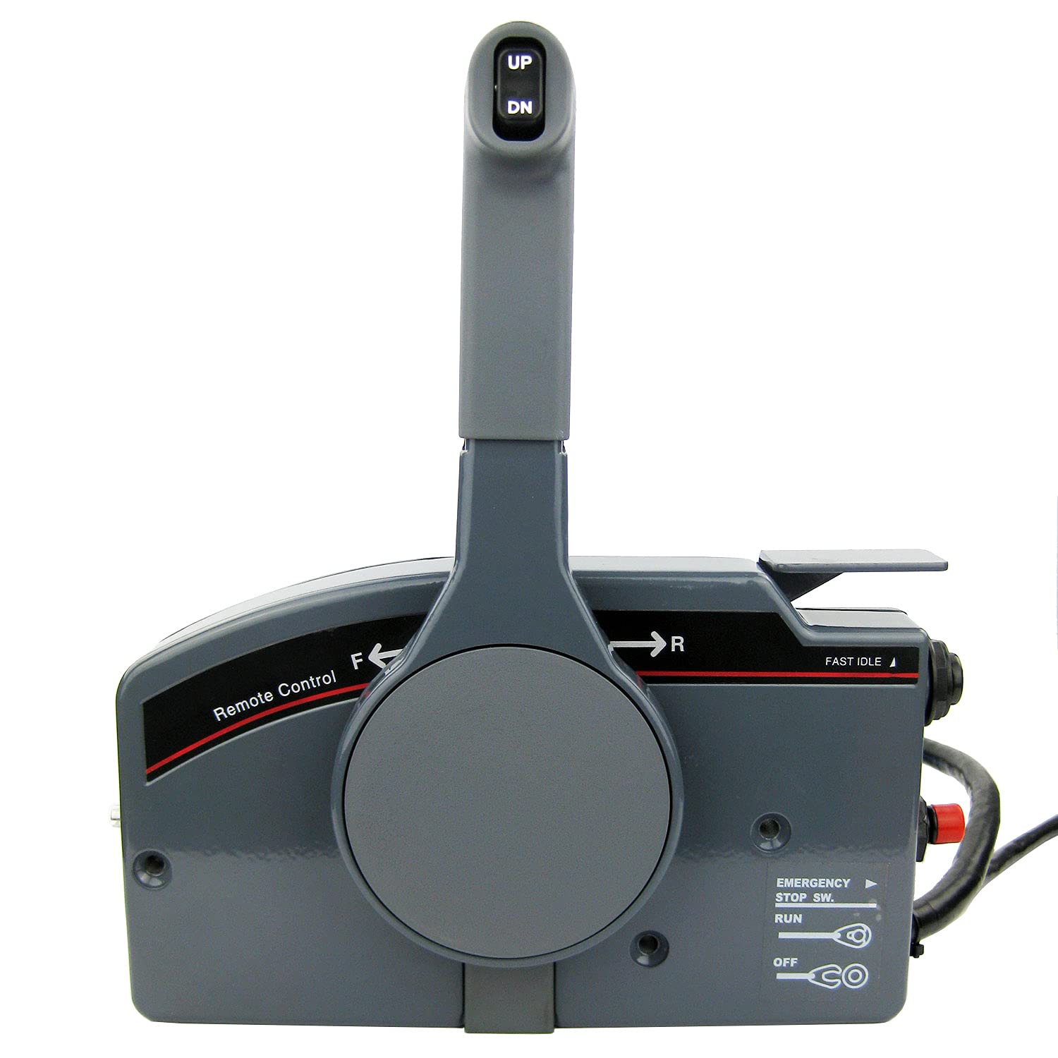 Yamaha Outboard Remote Control Box OEM 703-48205-16-00 - Right Side Mount Marine Push Throttle with 10-Pin Cable & Trim/Tilt Switch - Perfect for Boating, Fishing, and Water Sports