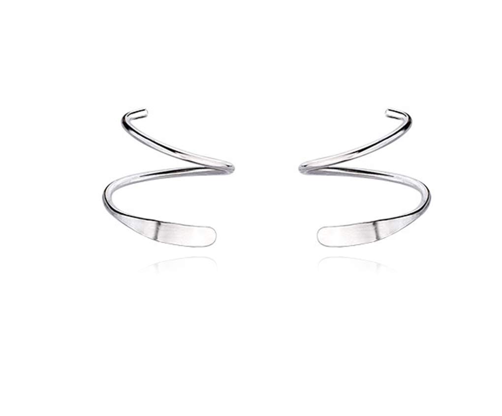 Refeer 925 Sterling Silver Minimalist Crawler Earrings - Dainty Wrap Cuff Earrings for Women & Teens | Perfect for Everyday Wear, Date Nights & Special Occasions