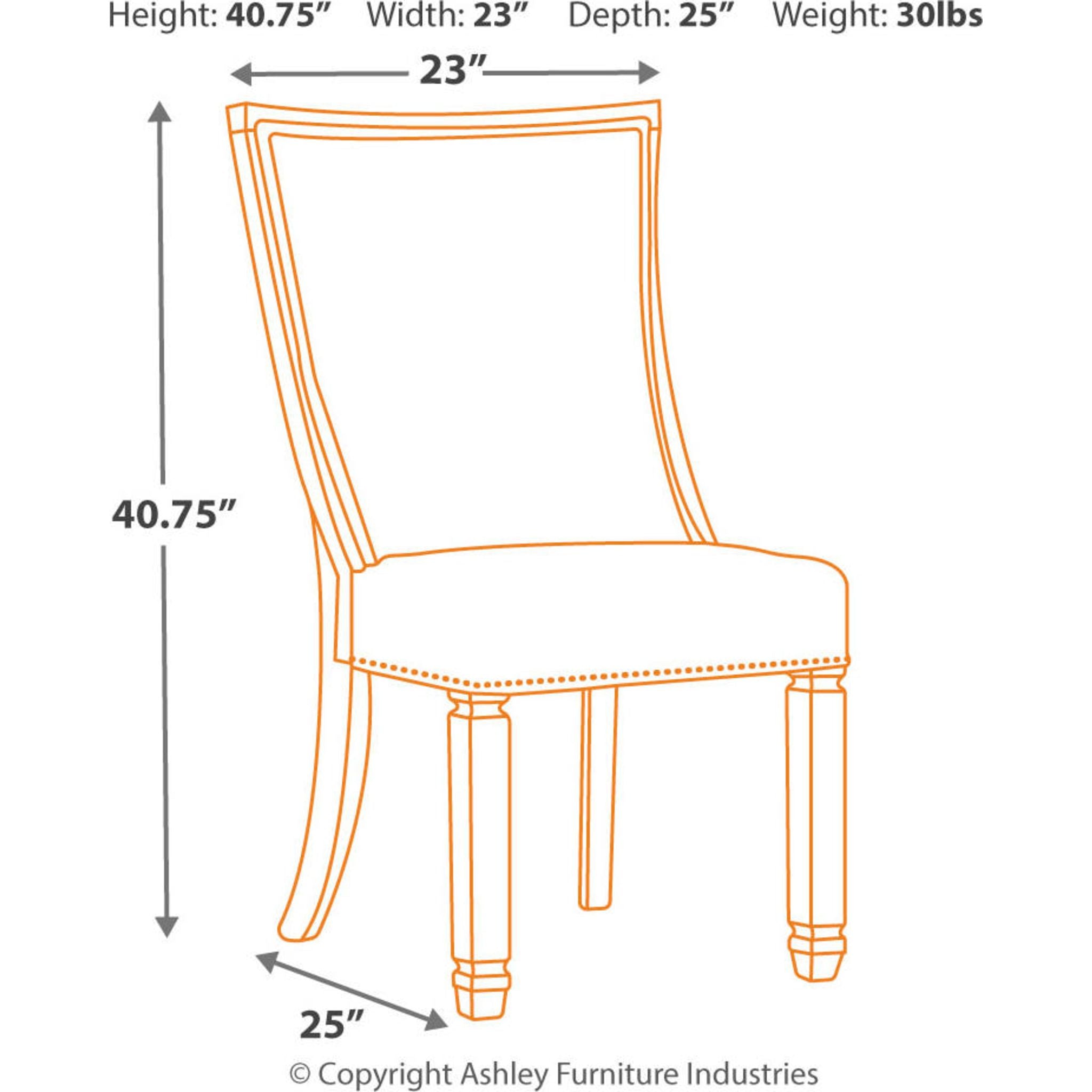 Bolanburg Two-Tone Side Chair (D647-02) - Modern Dining Room & Kitchen Accent Chair for Home & Office