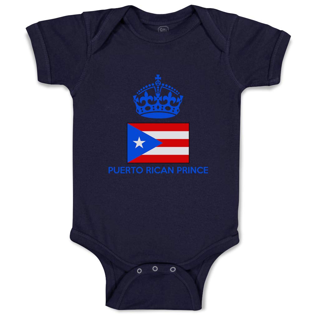 Custom Puerto Rican Prince & Princess Baby Bodysuits - Soft Cotton Infant Bodysuit Outfits for Boys & Girls | Perfect for Birthdays, Photo Shoots & Cultural Celebrations