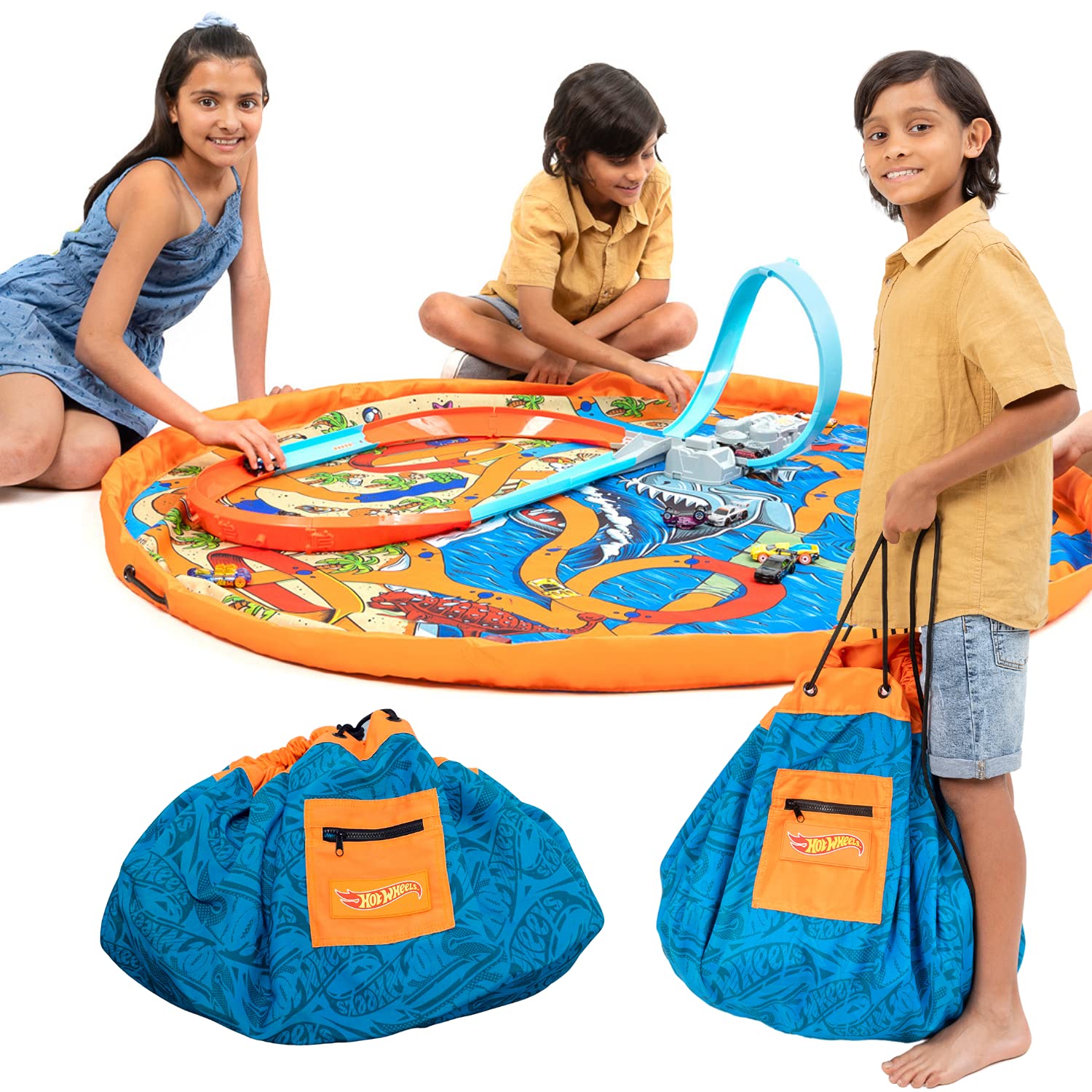 Hot Wheels Ultimate All-in-1 Play Mat & Toy Storage Bag - 55