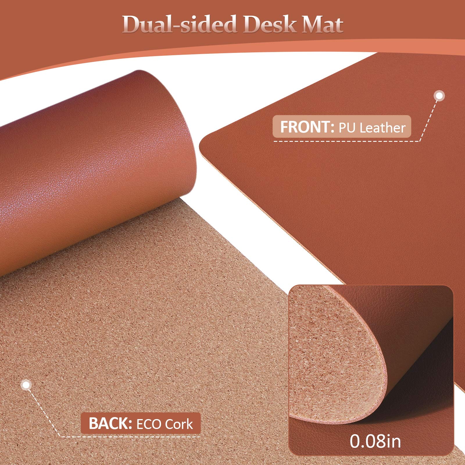Premium Genuine Leather Desk Pad - 24