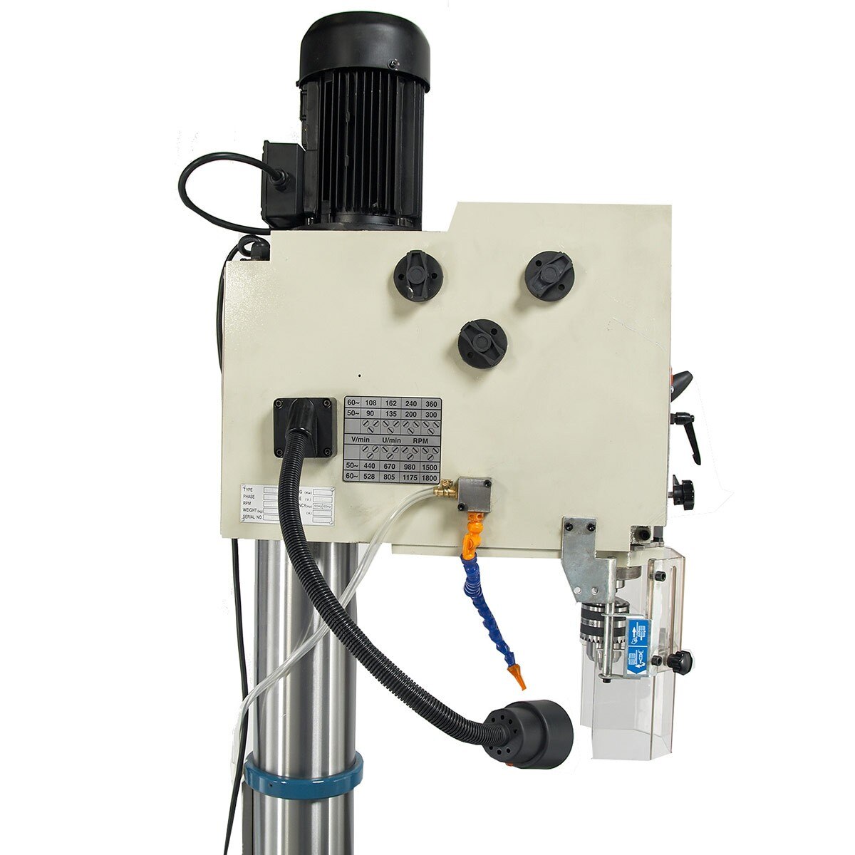 Baileigh Industrial BA9 1002872 DP-1500G Floor Drill Press - Heavy Duty Metal & Woodworking for Home Workshop & Industrial Use