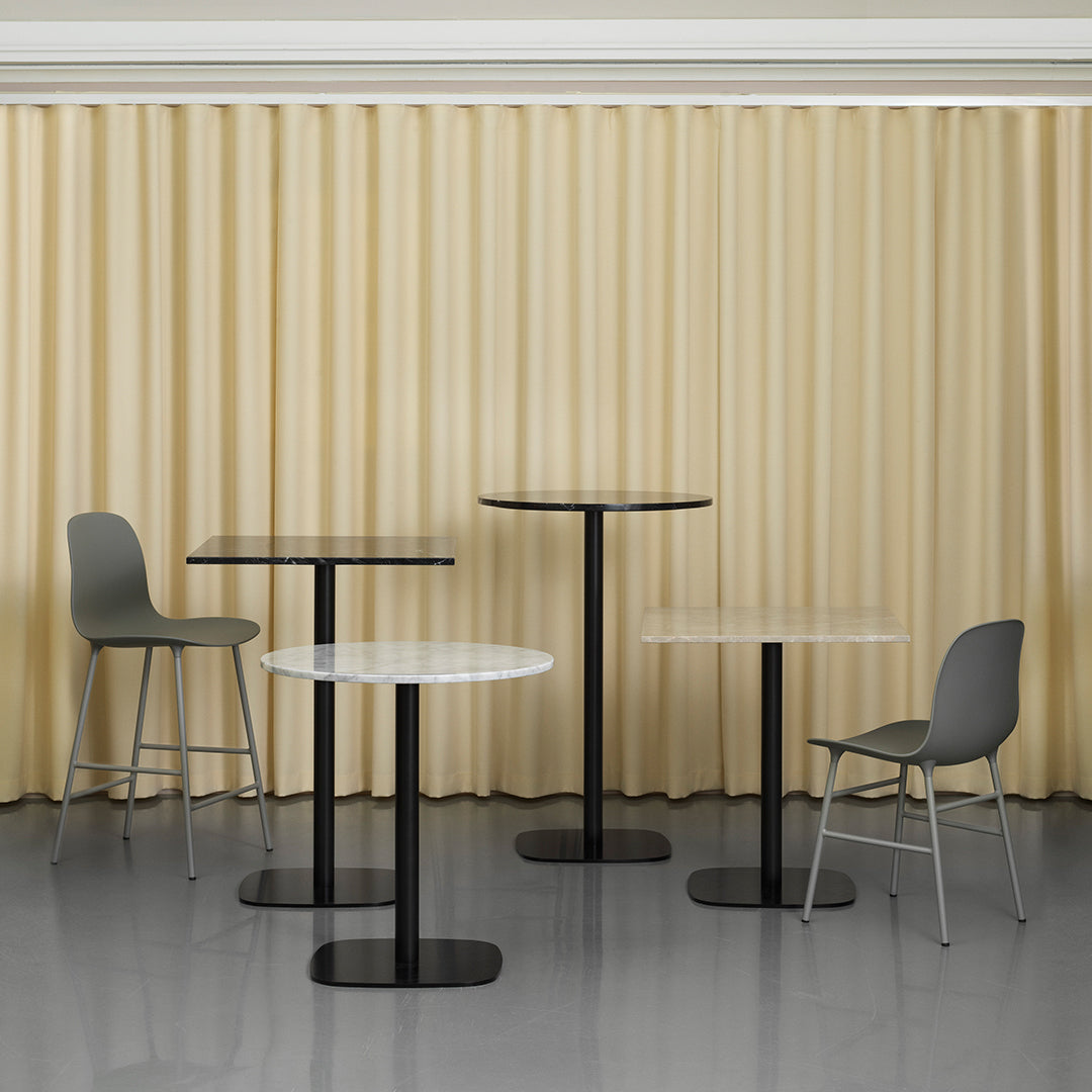 Modern Form Chair with Sturdy Metal Legs - Ergonomic Design for Home, Office & Dining Room Comfort
