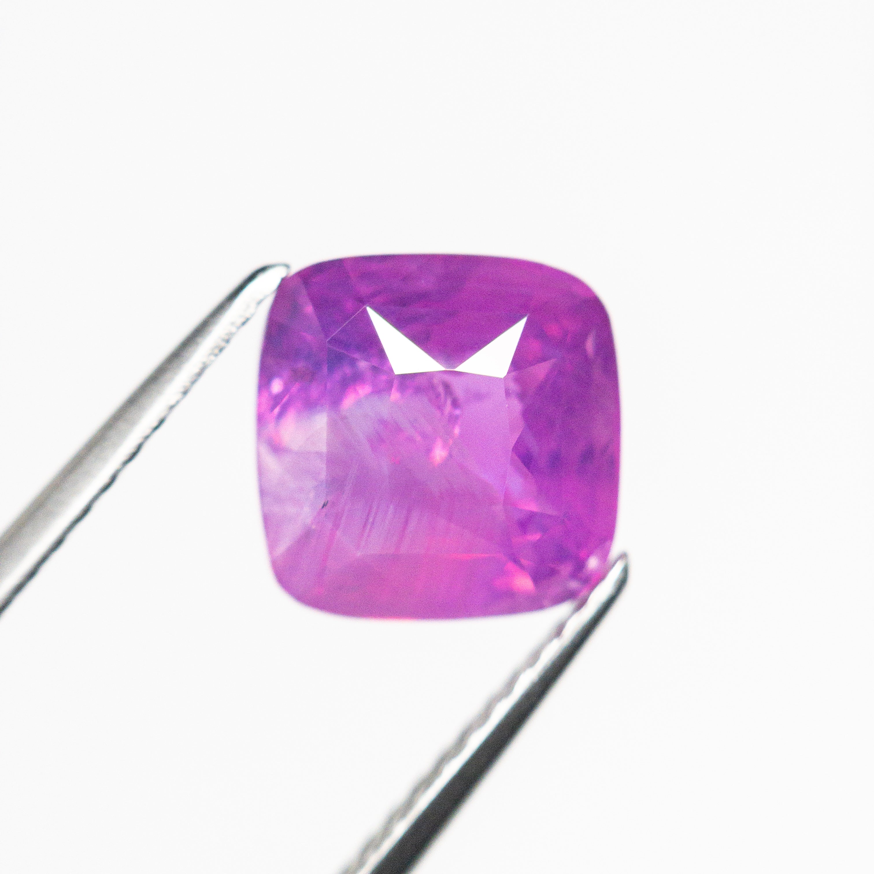 3.52ct Cushion Cut Blue Sapphire Gemstone - 8.28x8.26x5.22mm Natural Loose Sapphire for Jewelry Making, Engagement Rings & Necklaces