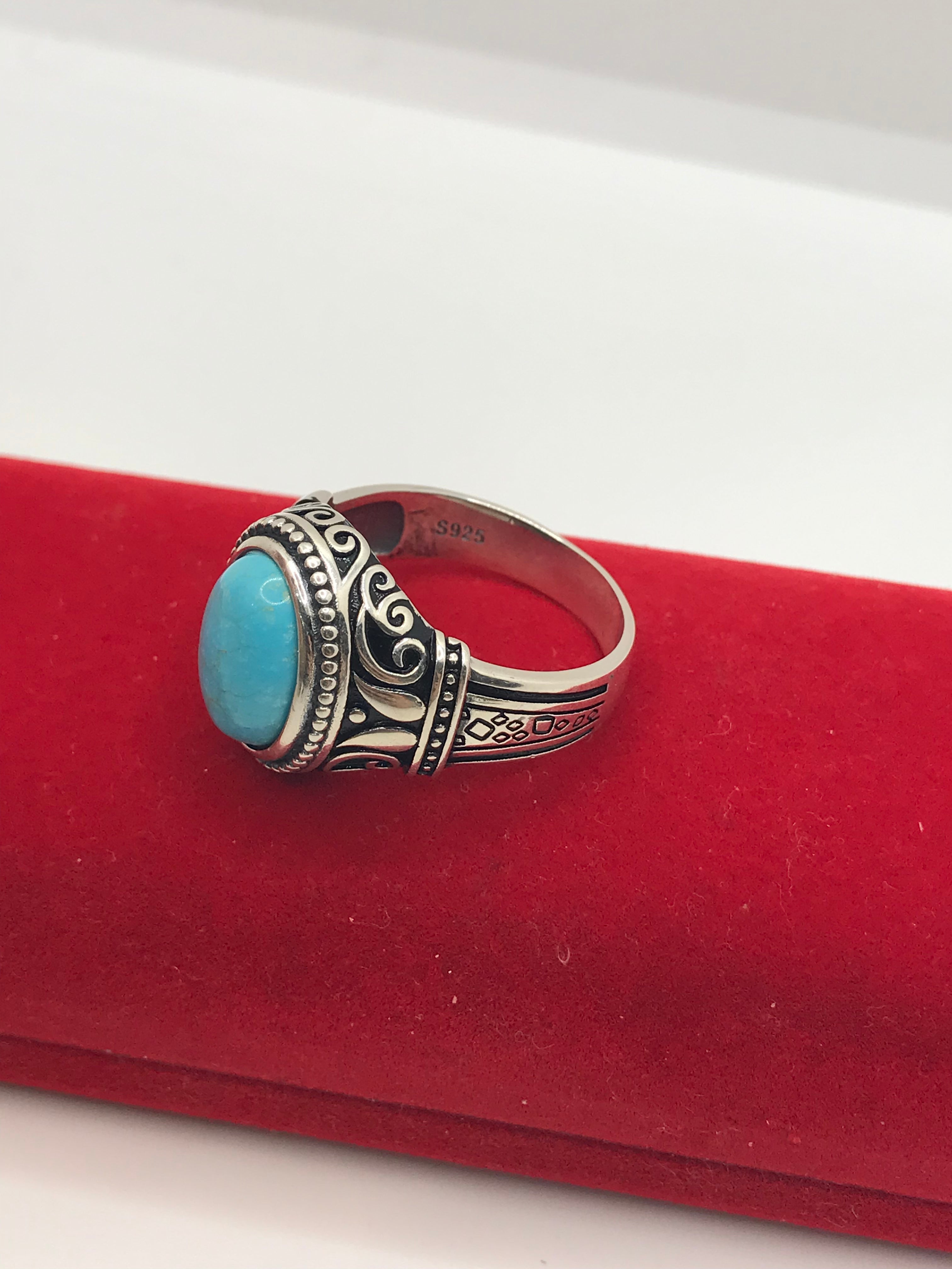 Sterling Silver Turquoise Stone Ring for Women - Handmade Boho Jewelry, Perfect for Gifts, Weddings & Everyday Wear