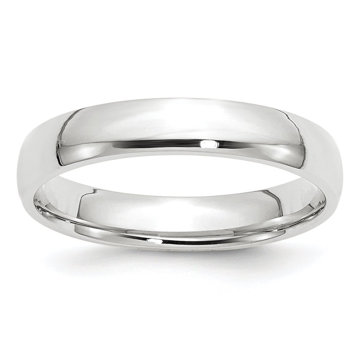 10K Solid White Gold 4mm Comfort Fit Wedding Band Ring for Men & Women - Perfect for Engagement, Anniversary, and Everyday Wear