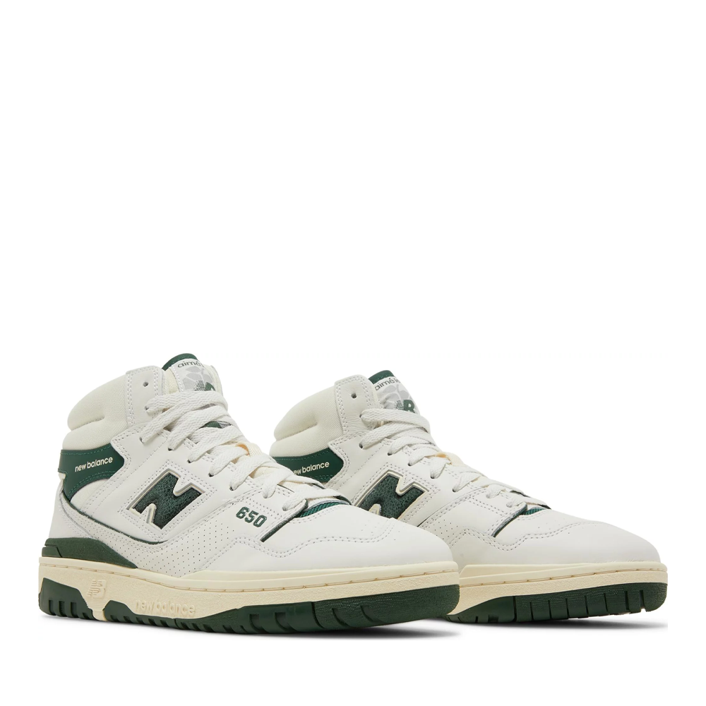 New Balance 650R Aime Leon Dore White Green Sneakers - Men's Casual Shoes for Running & Streetwear Fashion | Perfect for Gym, Workout & Daily Wear