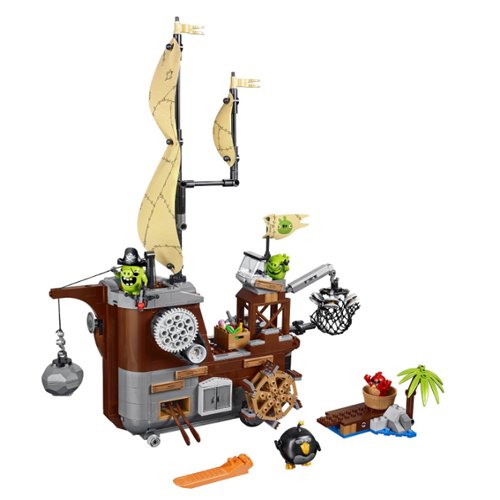 LEGO Angry Birds 75825 Piggy Pirate Ship Building Kit - 620 Piece Construction Set for Kids & Collectors | Creative Play, Birthday Gift & Display Model for Home Decor