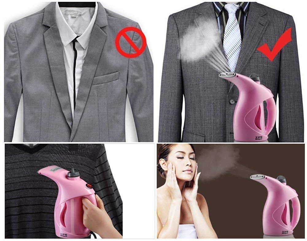 Rambot Rz-608 Handheld Garment & Facial Steamer - Portable Fabric Steamer with Dual Power, Travel Iron Steamer for Wrinkles - Perfect for Travel, Home, Office & Quick Outfit Refresh
