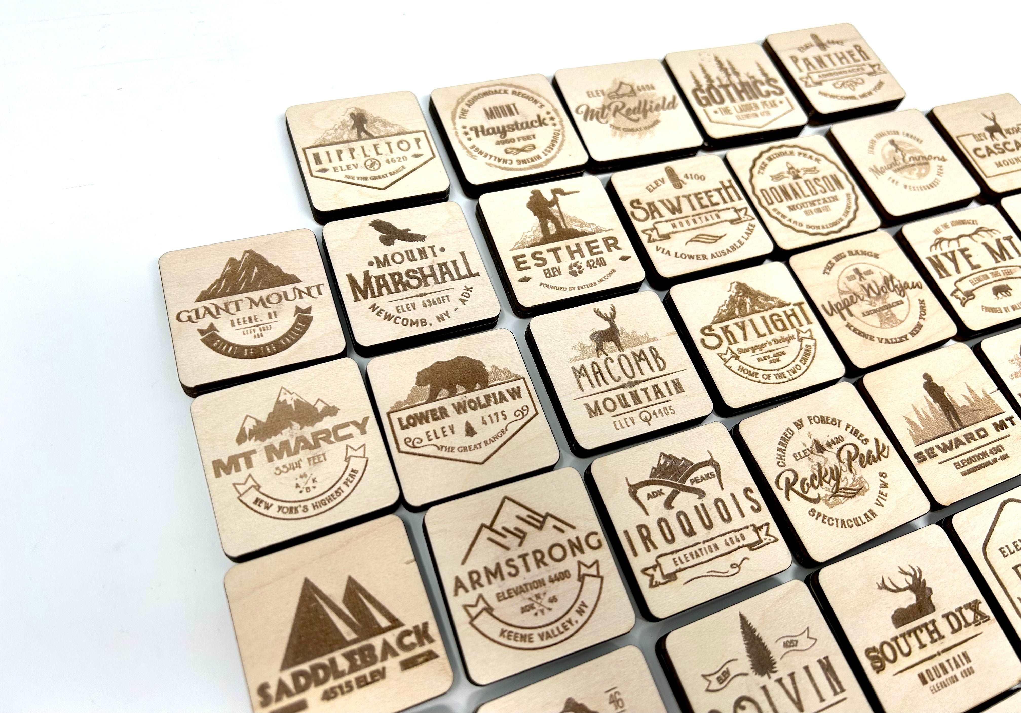 Adirondack Peaks Refrigerator Magnets - Scenic Mountain Fridge Magnets for Kitchen, Office & Travel - Perfect for Home Decor, Souvenirs & Gifts