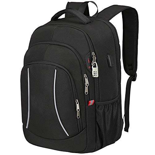 ANITAY 15.6 Inch Laptop Backpack for Men & Women - Anti Theft USB Charging Port College School Backpack with RFID Protection - Perfect for Travel, Work, Gym and Daily Commute