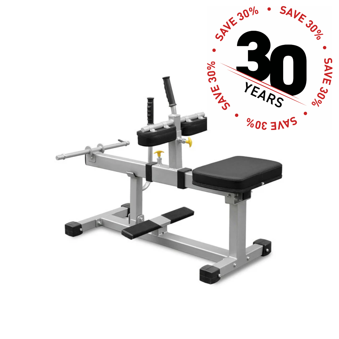 Vo3 Impulse Series Seated Calf Raise Machine - Home & Gym Strength Training Equipment for Leg Muscle Building & Toning - Perfect for Fitness Enthusiasts & Athletes
