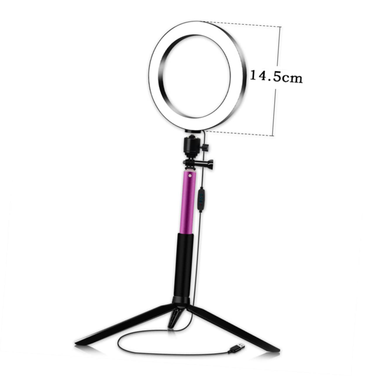 Minkissy Professional LED Video Tripod Set with Beauty Fill Light - Adjustable Telescopic Stand for Camera, Selfie, Live Streaming & Photography - Perfect for YouTube, TikTok, Vlogging & Content Creation