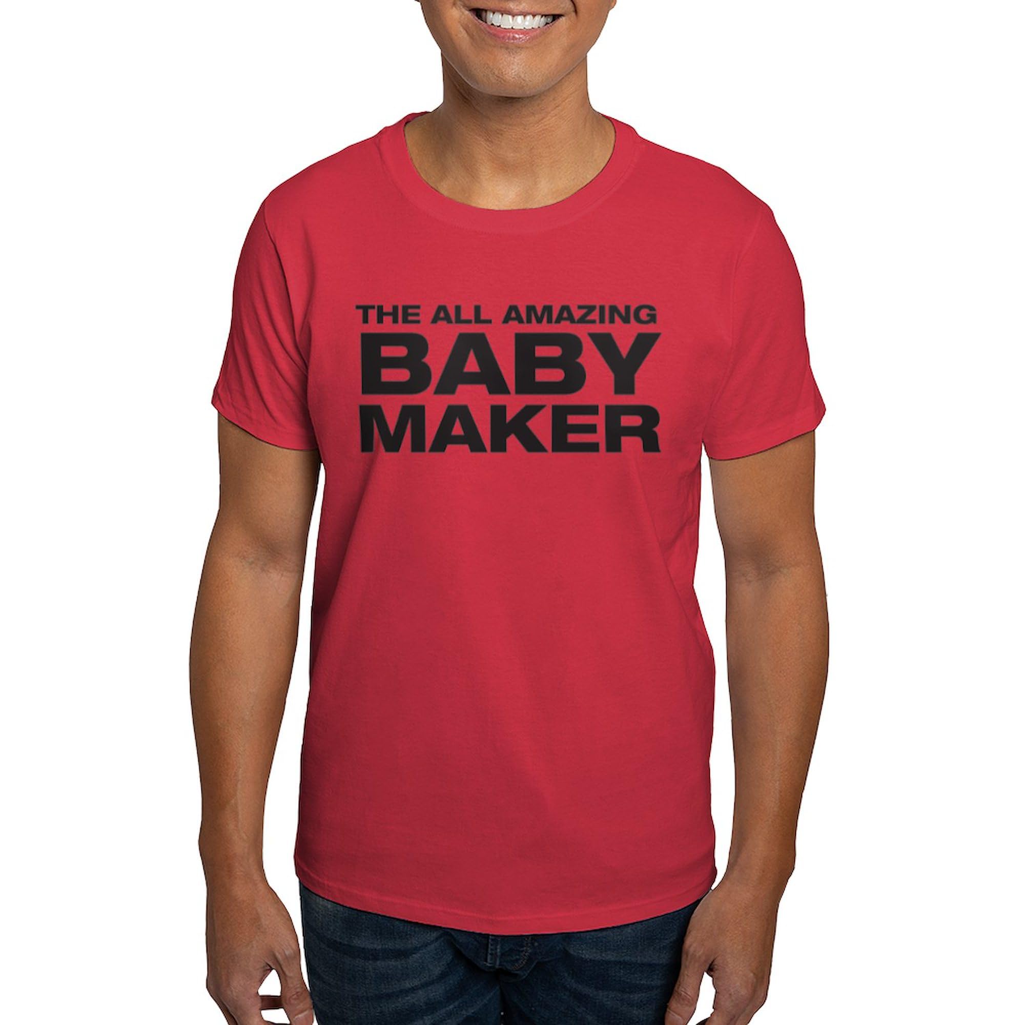 Funny 'All Amazing Baby Maker' Graphic T-Shirt for Men - 100% Cotton Classic Dark Tee | Perfect for Gifts, Casual Wear & Humorous Occasions