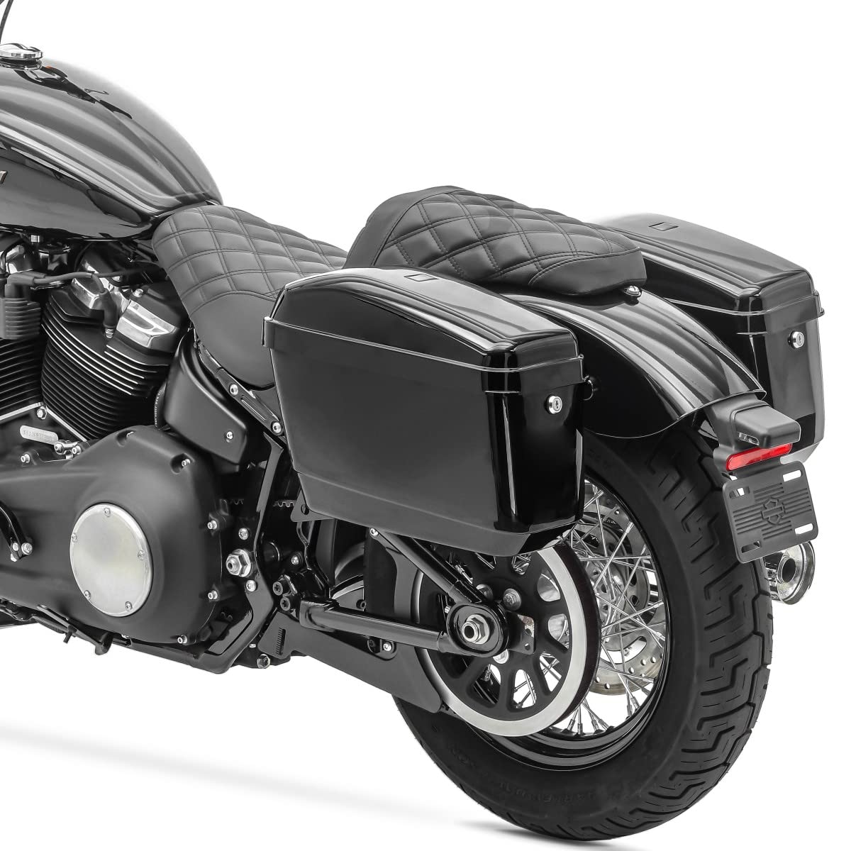 20L Hard Saddlebags for Cruiser & Sport Bikes - CB43358 Compatible Motorcycle Luggage | Perfect for Long Rides & Road Trips
