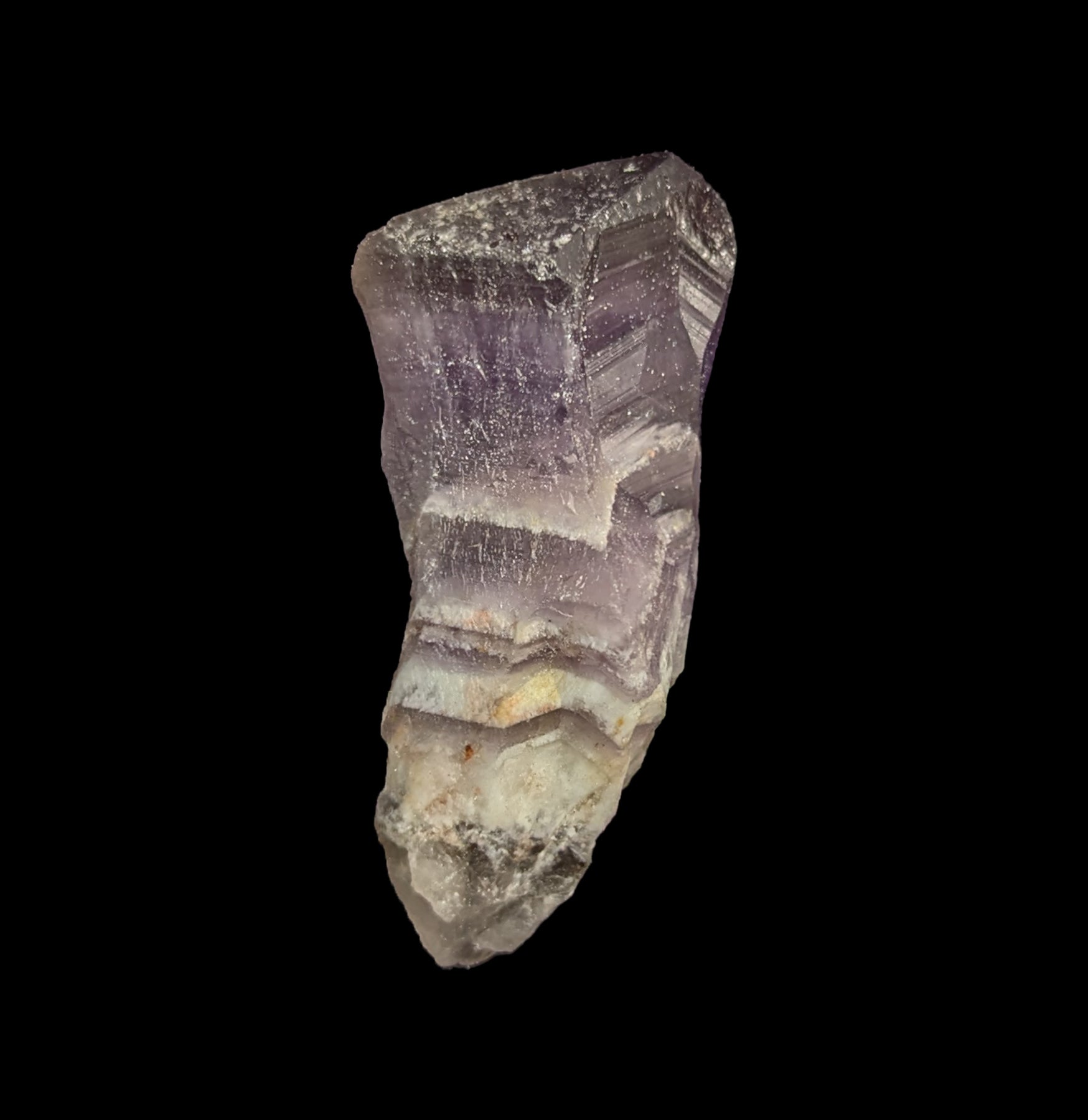 Natural Chevron Amethyst Crystal Point - Healing Stone for Meditation, Chakra Balancing & Spiritual Growth - Perfect for Home Decor, Yoga Spaces & Energy Work