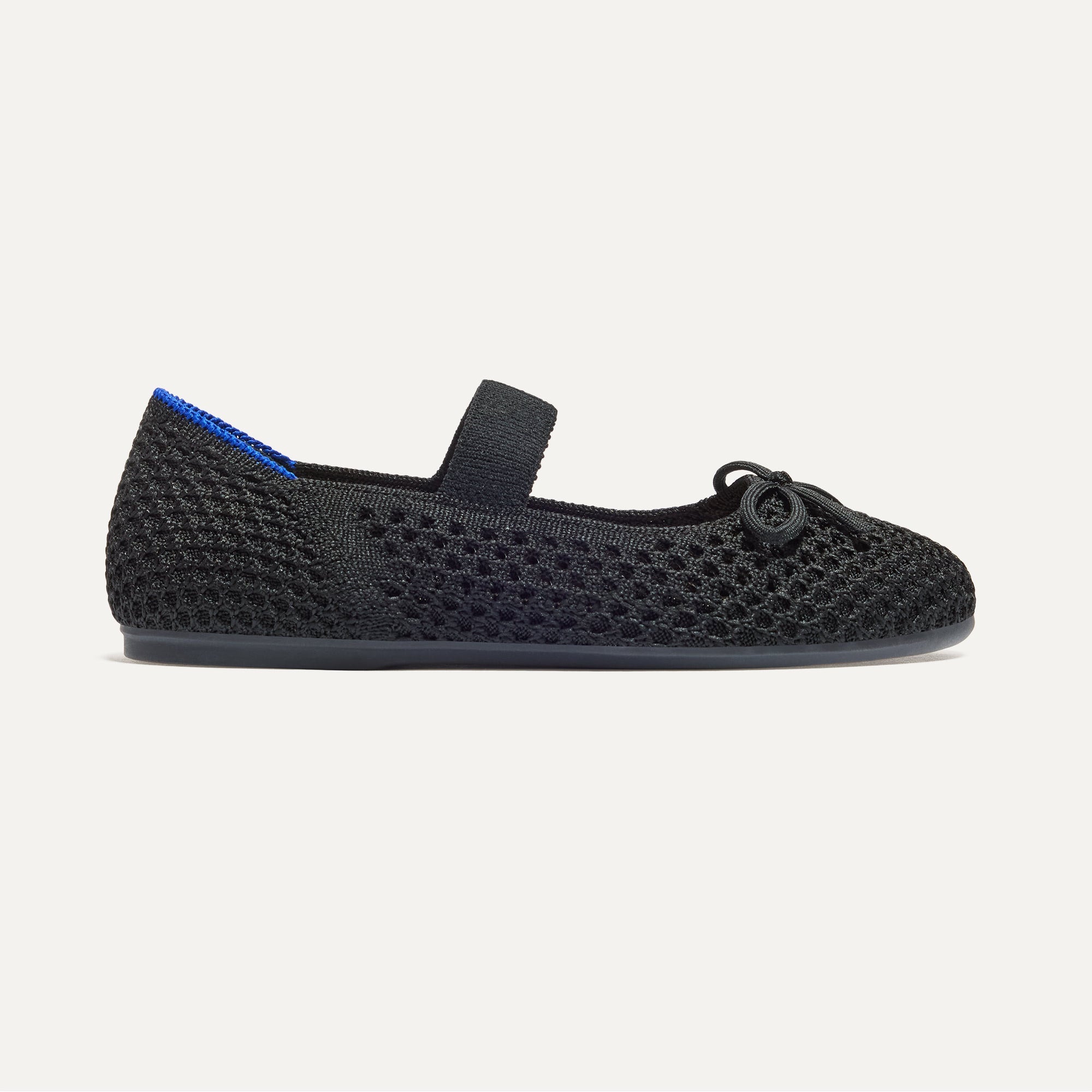 Black Mesh Kids Bow Mary Jane Shoes - Comfortable & Stylish Flats for Girls, Perfect for School, Parties & Special Occasions