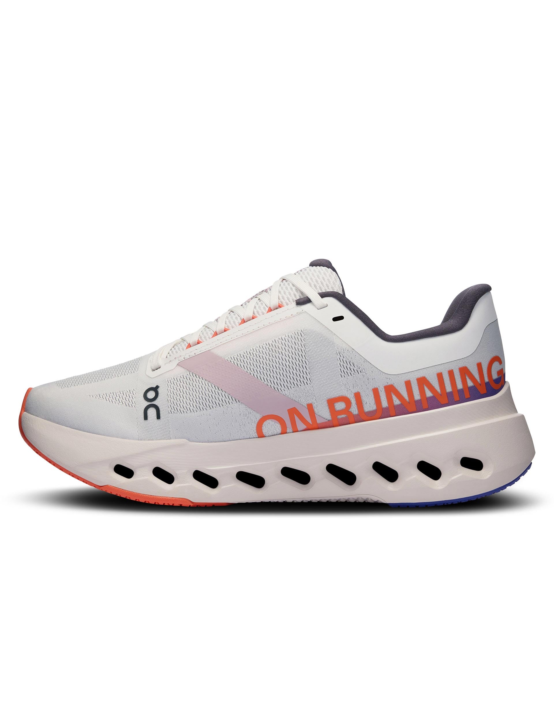 Cloudsurfer Next Running Shoes - White/Flame Color - Lightweight & Cushioned for Road Running, Jogging, and Daily Workouts