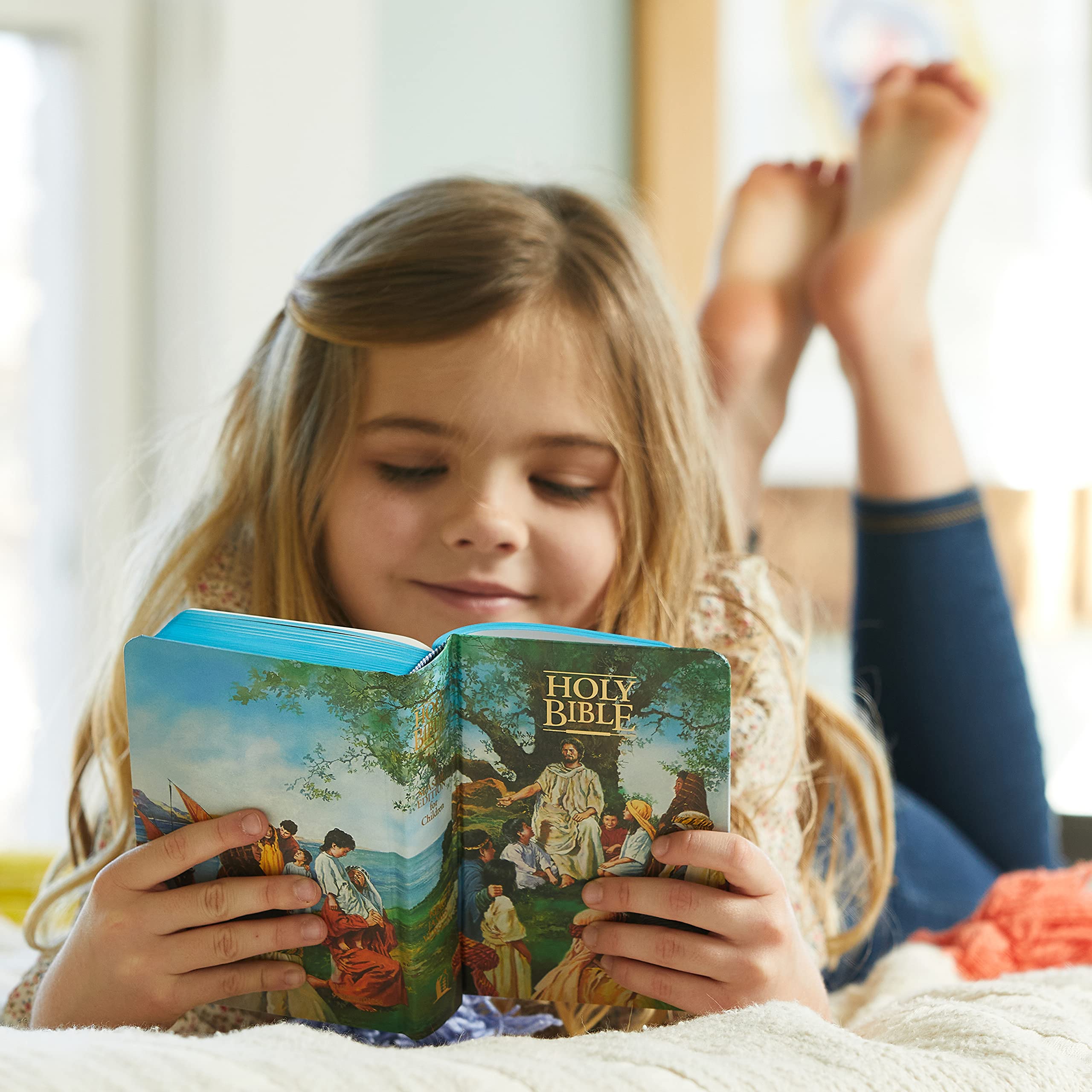 KJV Classic Children's Bible - Seaside Edition with Full-Color Illustrations | Hardcover King James Version Holy Bible (KJV-110) | Perfect for Sunday School, Bedtime Stories & Christian Family Gifts