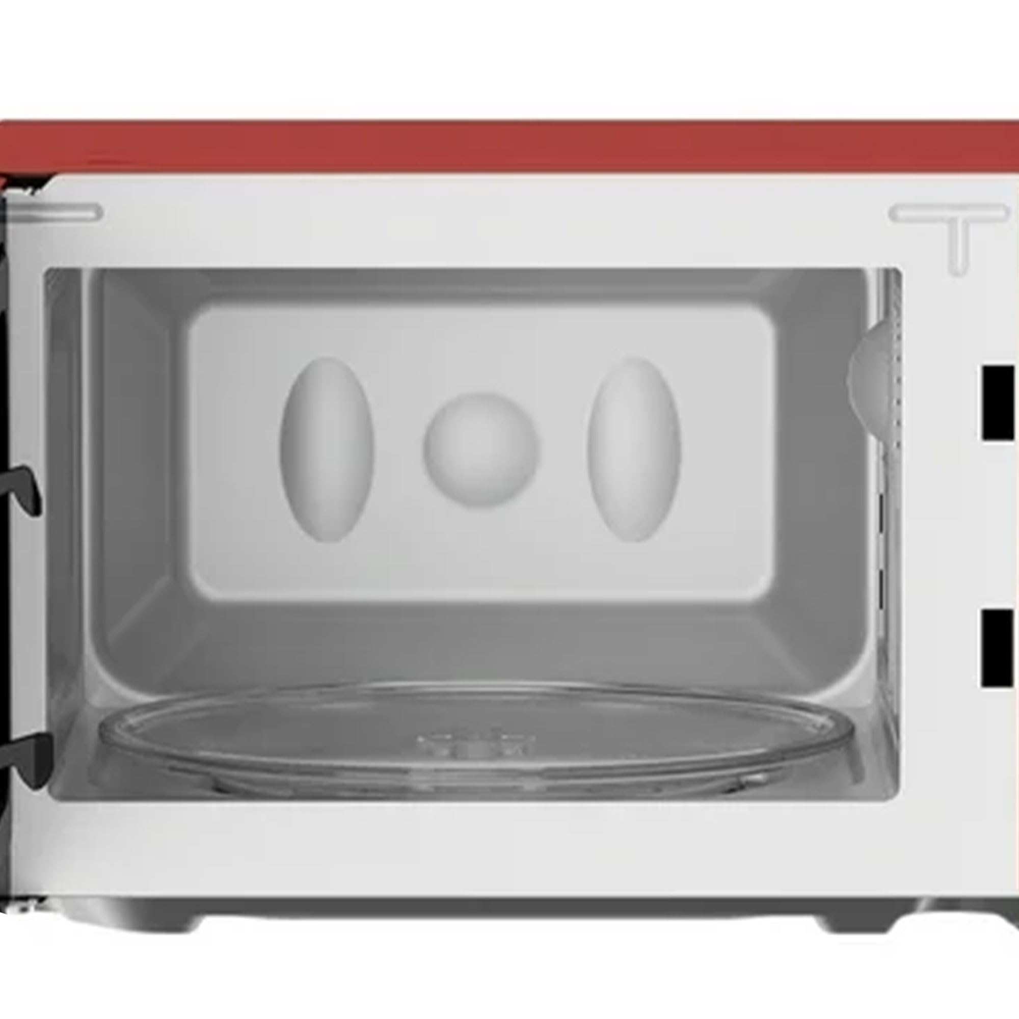 Magic Chef Retro Countertop Microwave Oven - 0.7 Cu Ft Compact Microwave with Classic Design in Red - Perfect for Small Kitchens, Dorms & Office Spaces