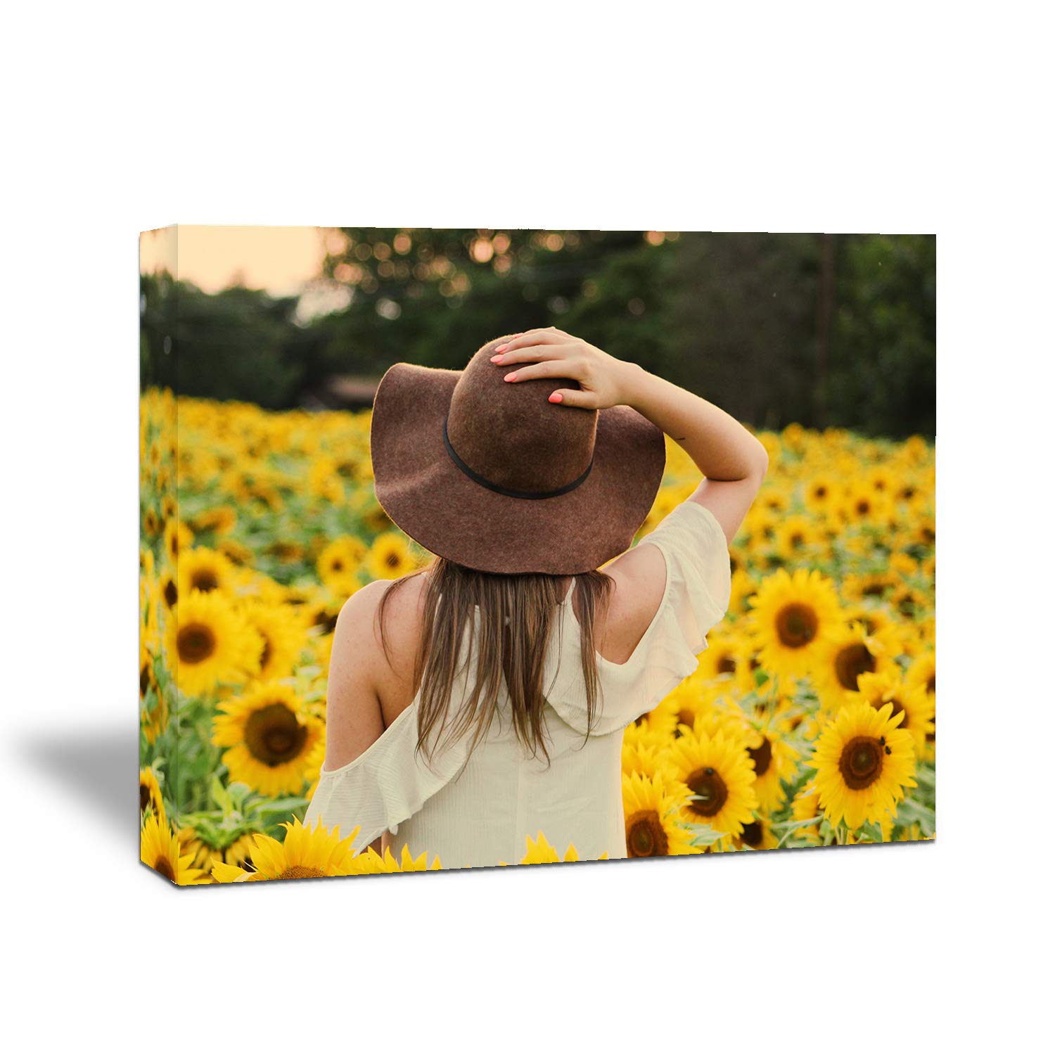 Custom Photo Canvas Wall Art - Personalized 36x24 Inch Print on Canvas with Solid Wood Frame | Perfect for Living Room, Bedroom, Kitchen & Office Decor | Ready to Hang Gift Idea for Home & Wedding